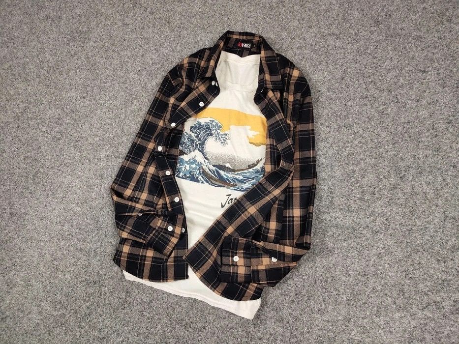 Flannel Vintage Flannel Shirt Checkered Travis Scott Style Hype Size US M / EU 48-50 / 2 - 4 Thumbnail