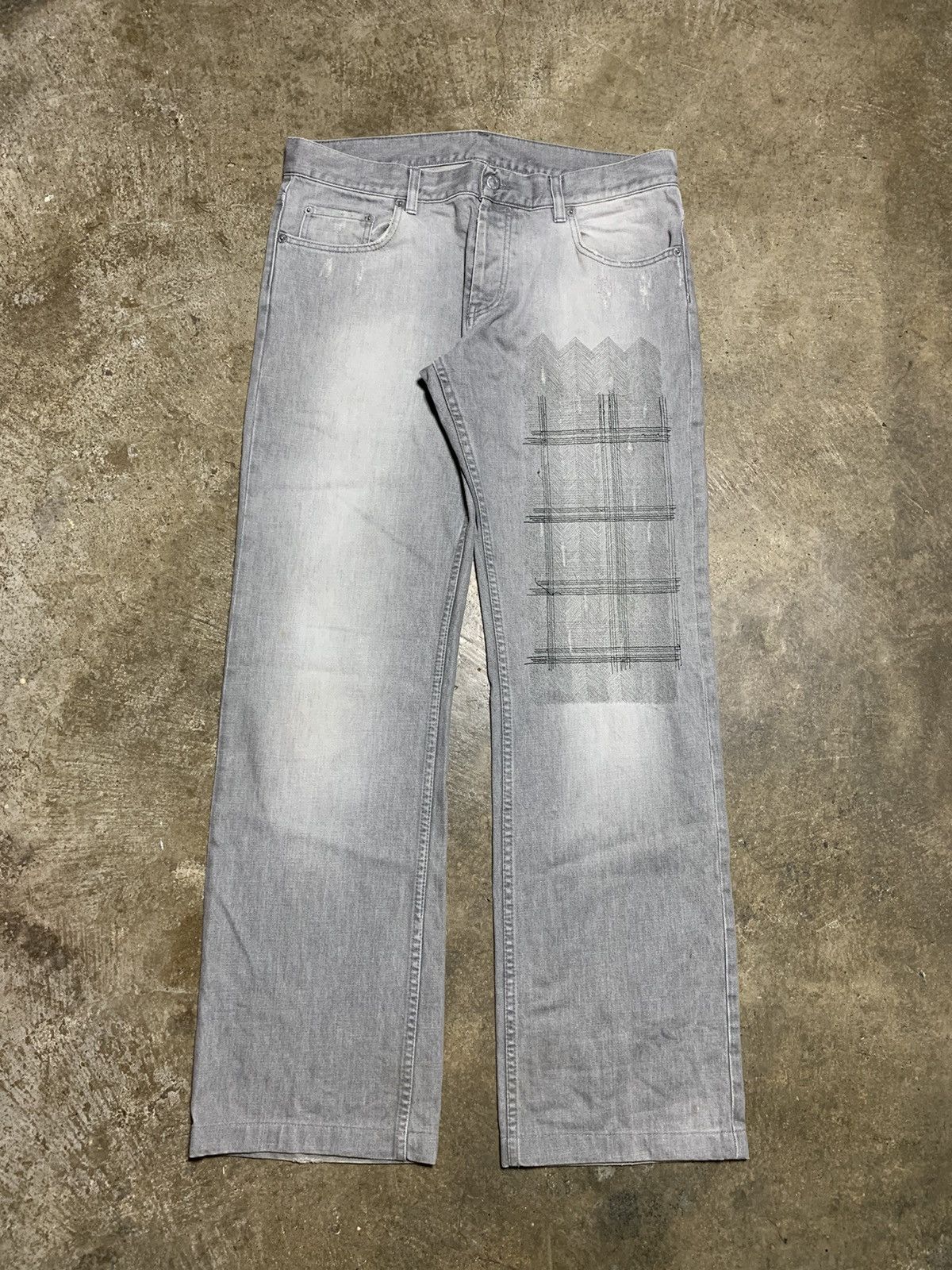 Helmut Lang Faded Low Waist Contour Light Denim | Grailed