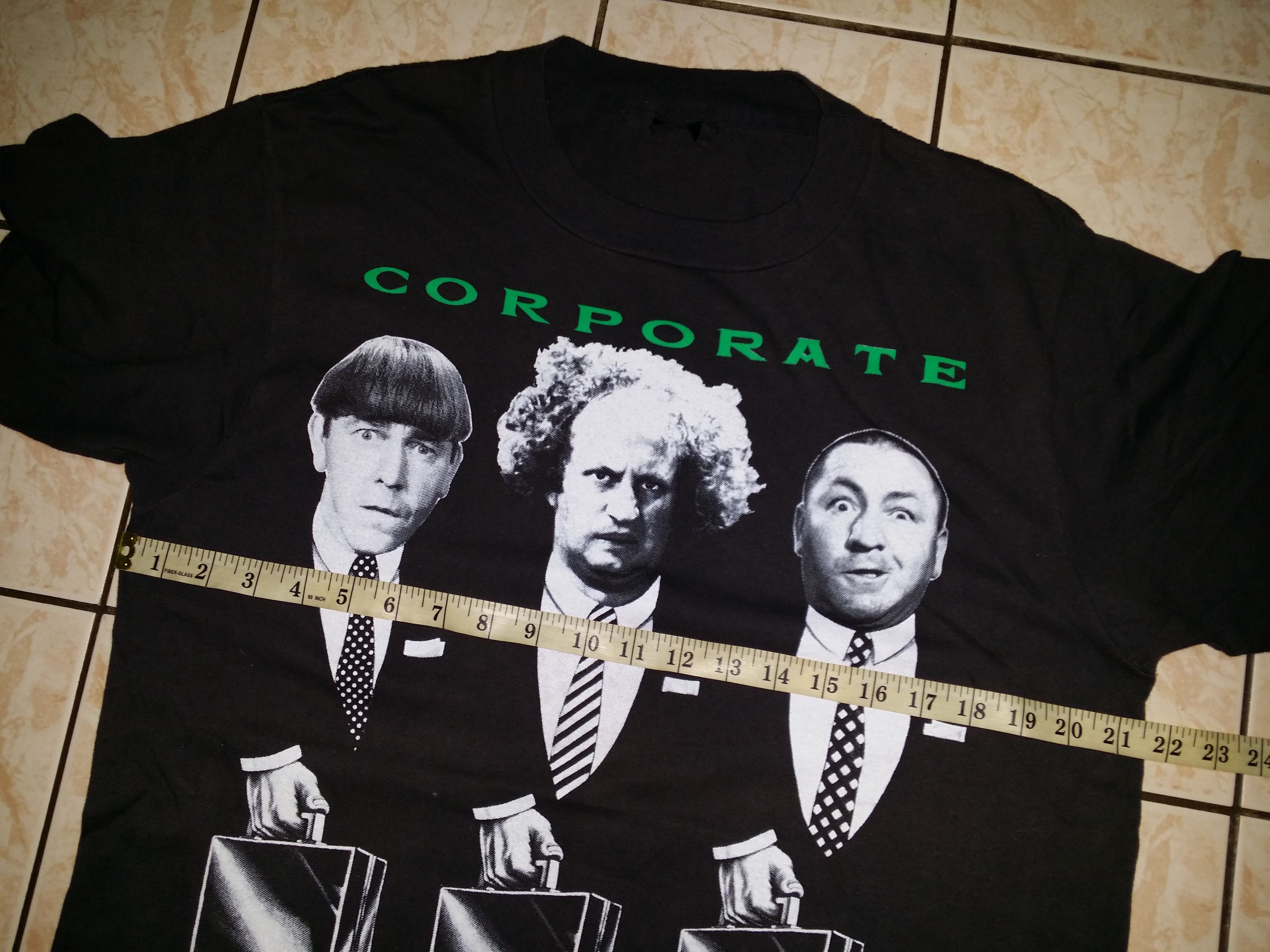 Vintage VINTAGE 90'S THE THREE STOOGES MOVIES 1991 T SHIRT Size US L / EU 52-54 / 3 - 5 Thumbnail