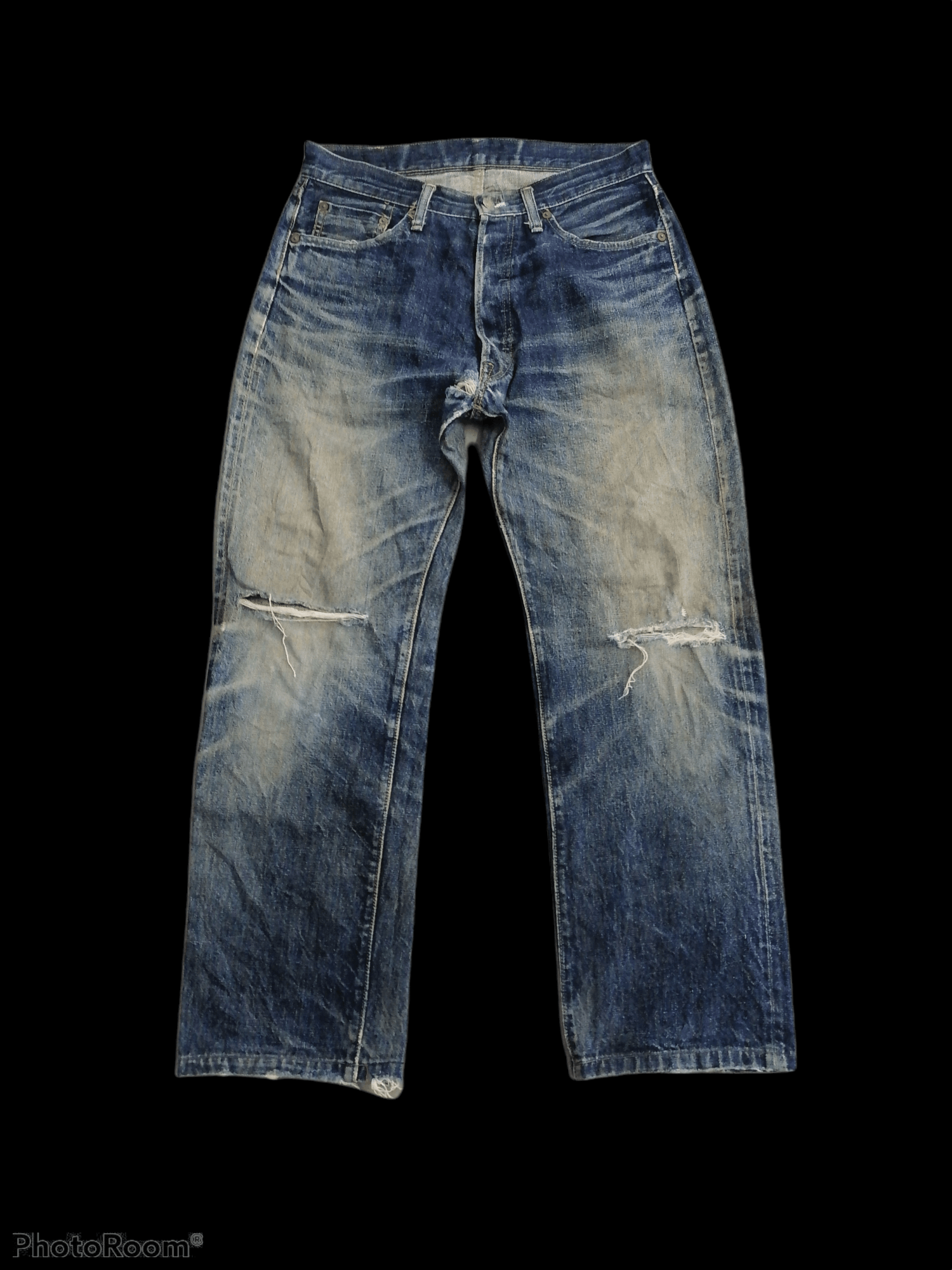 Archival Clothing Distressed Denim Selvedge Denime Orizzonti Pants ...