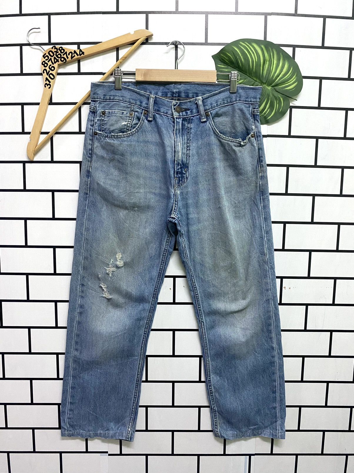 Levi's × Vintage Vintage Levis 505 Distressed Denim -L47 Size US 33 - 1 Thumbnail