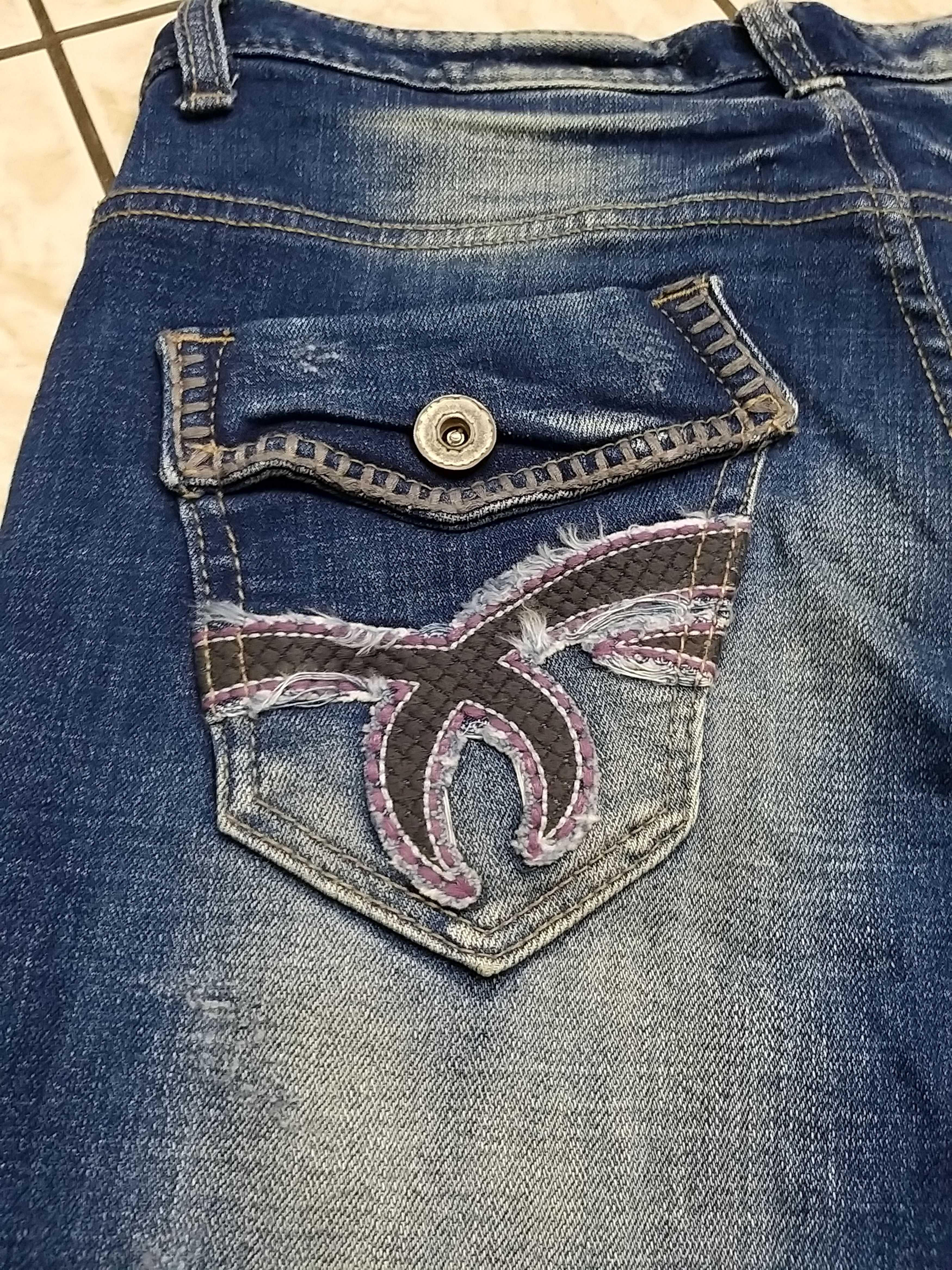 Japanese Brand ARCHIVE JAPANESE CULTURE RED PEPPER SKULL DISTRESSED JEANS Size US 32 / EU 48 - 5 Thumbnail
