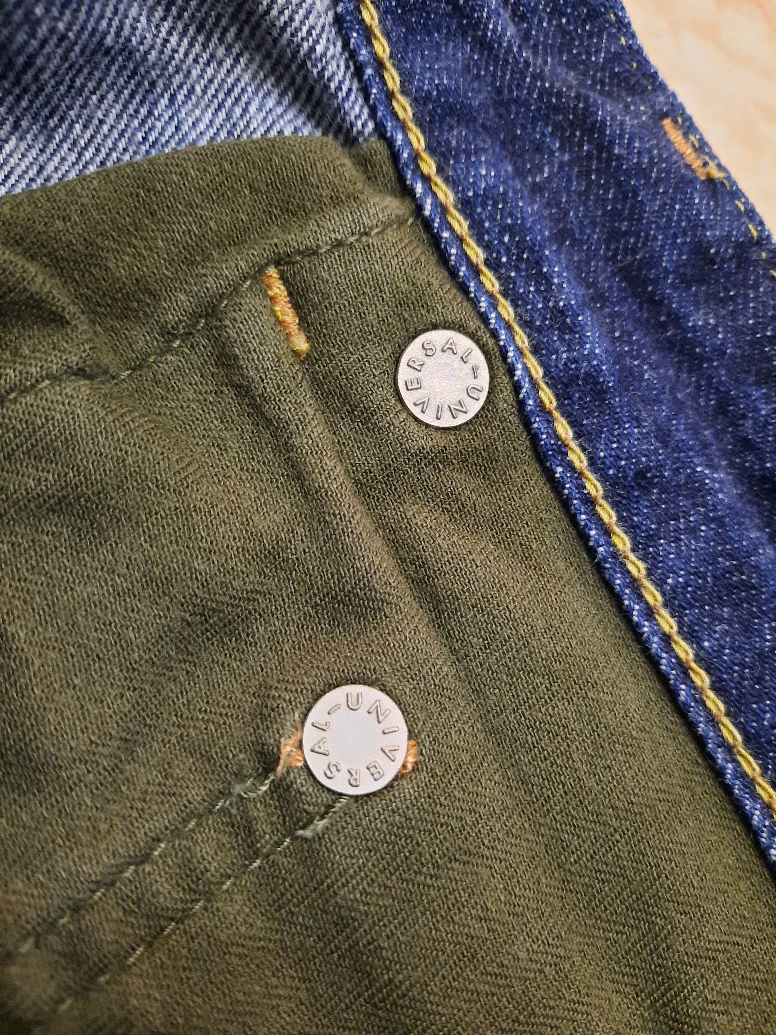Bape A BATHING APE (BAPE) WORLD GONE MAD BLUE DENIM Size US 31 - 5 Thumbnail