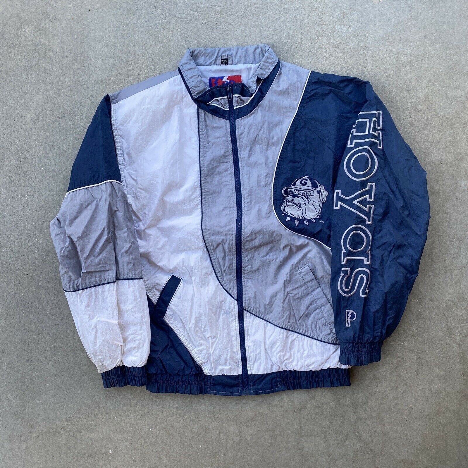 Vintage Vintage 90s Georgetown Hoyas Pro Player Windbreaker jacket ...