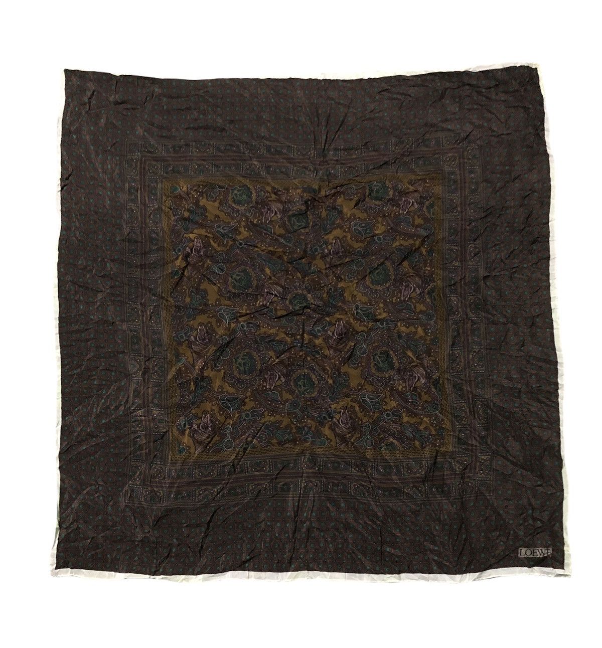 Loewe × Vintage Vintage LOEWE silk scarf Size ONE SIZE - 2 Thumbnail