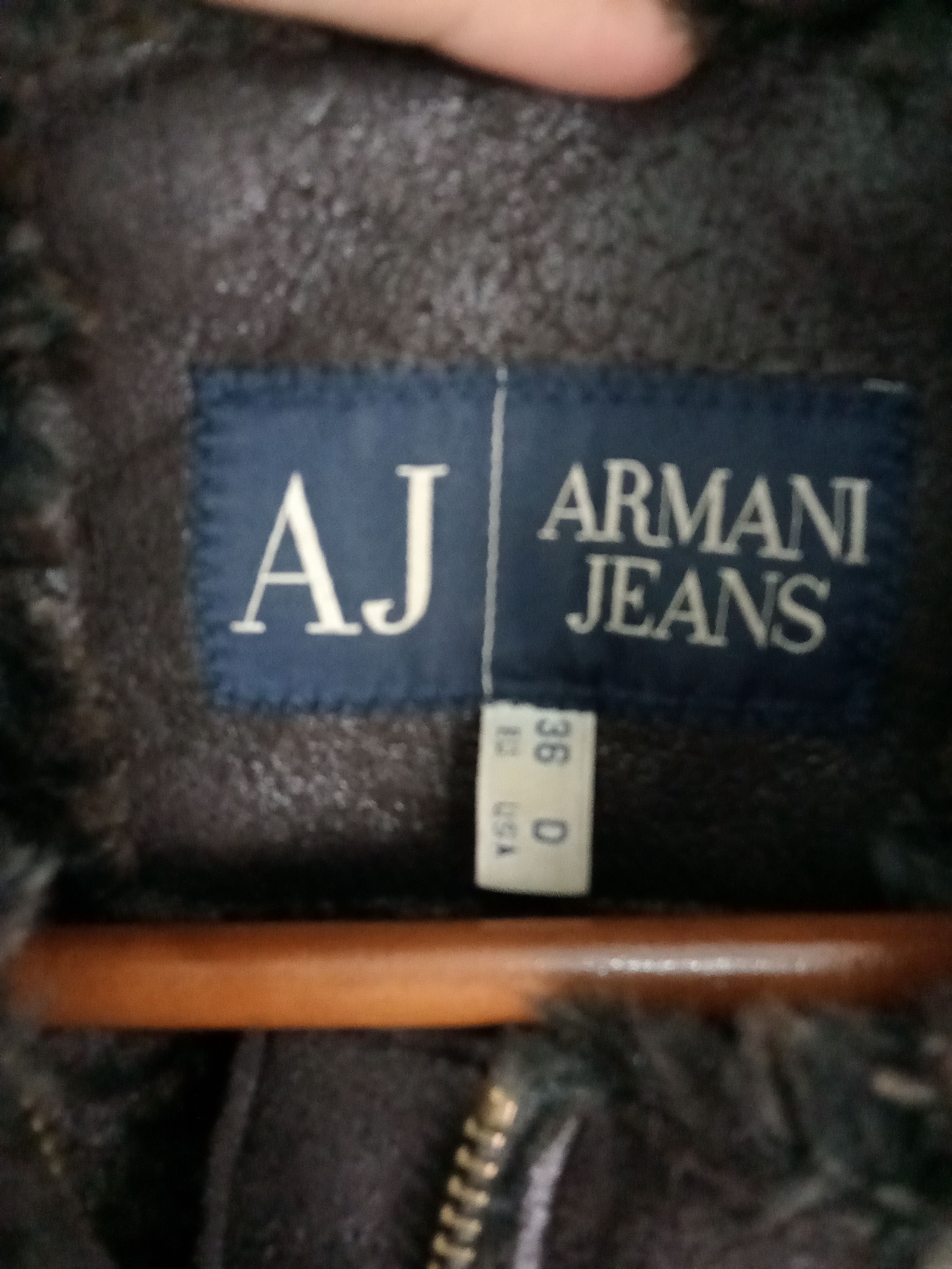 Armani × Emporio Armani Armani Jeans Leather Long Jacket Size US S / EU 44-46 / 1 - 7 Thumbnail