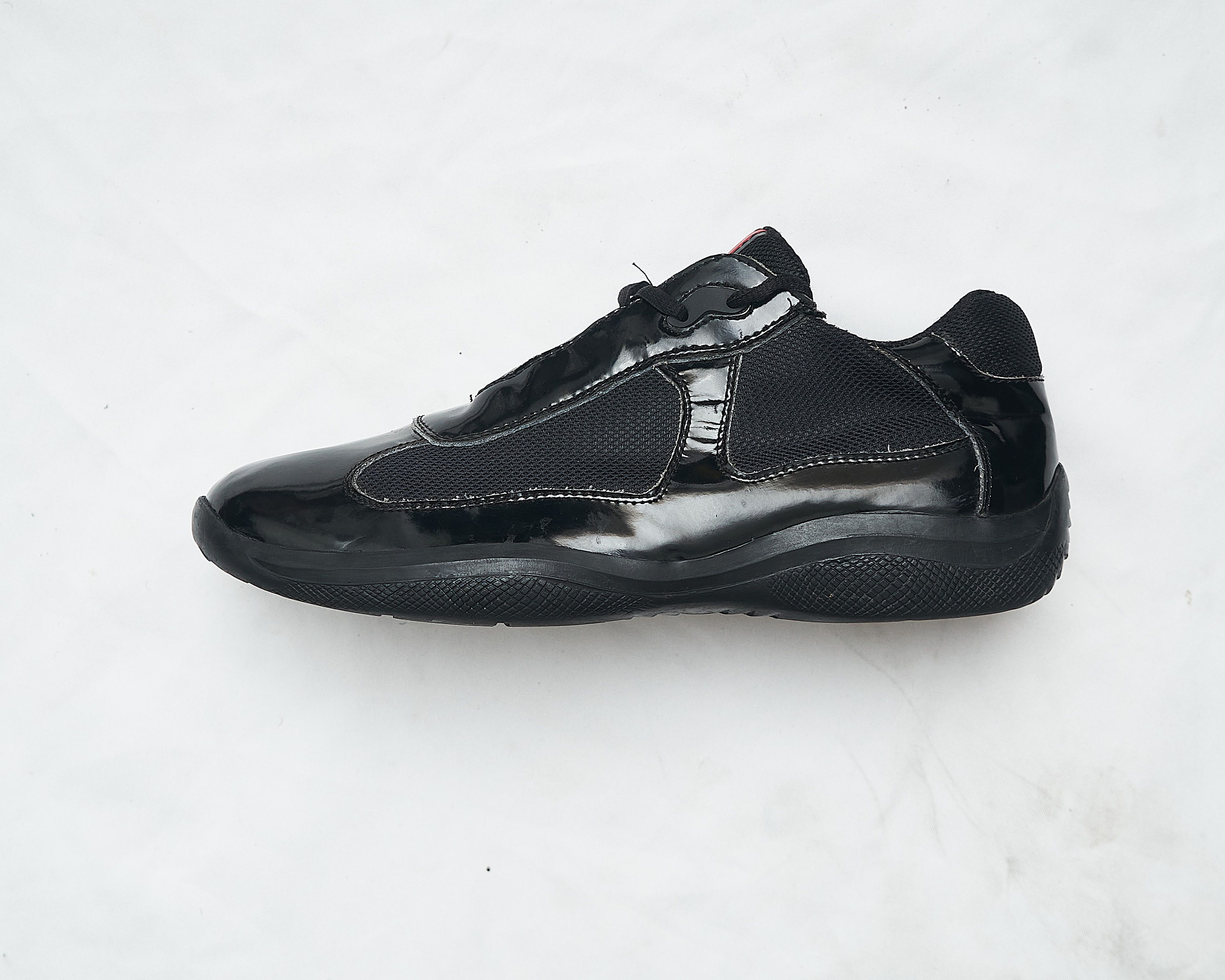 Prada Prada Patent Leather Sneaker PR 3163 fits M 10.5 Grailed