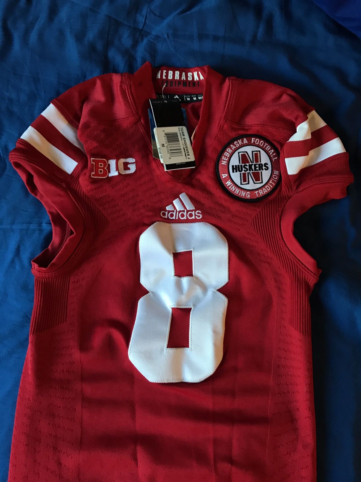 Nebraska Jersey Tube Top In Red