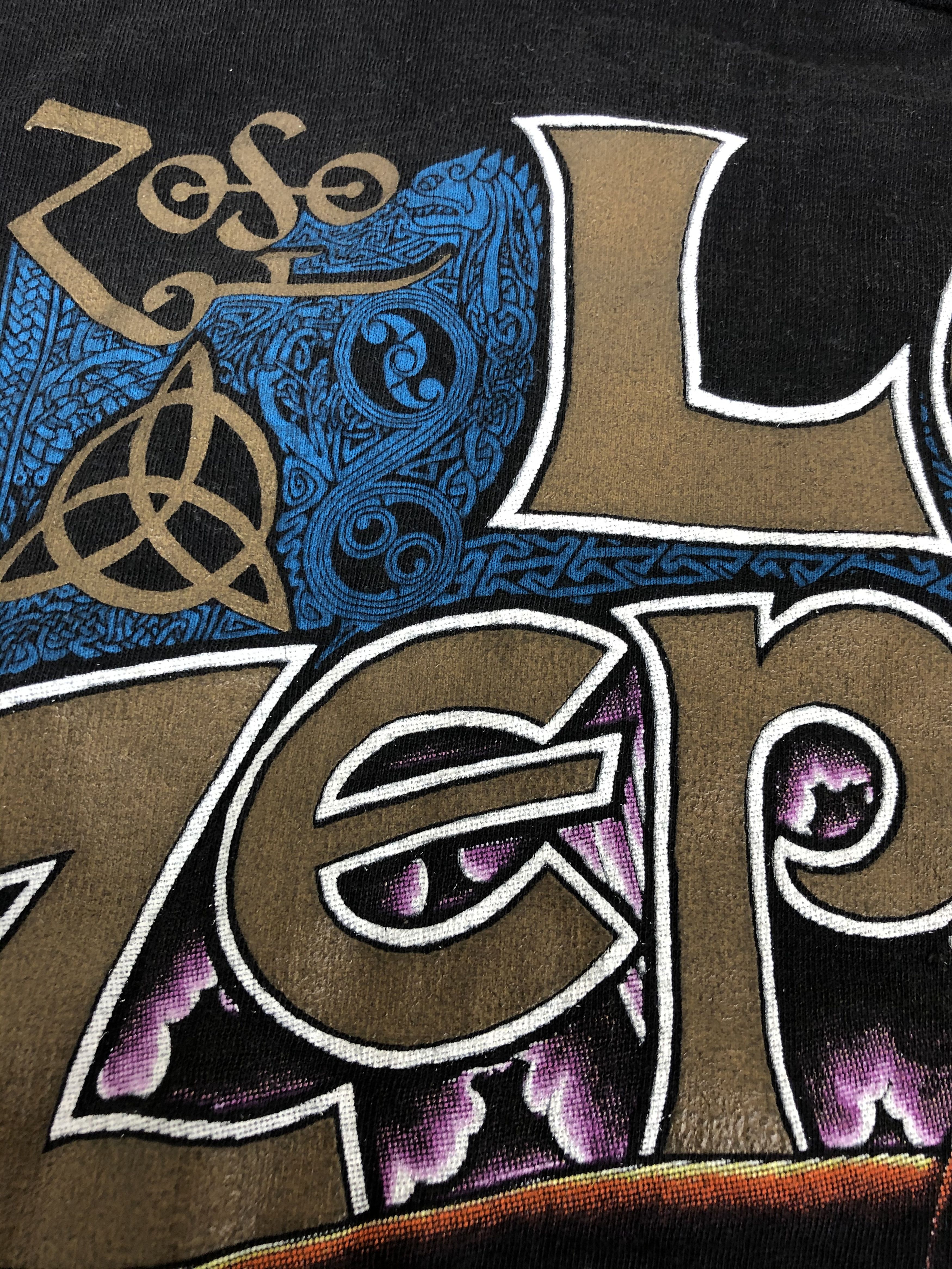 Band Tees Vintage 1990 Led Zeppelin Hammer of the Gods (Guns N' Roses Size US M / EU 48-50 / 2 - 8 Thumbnail