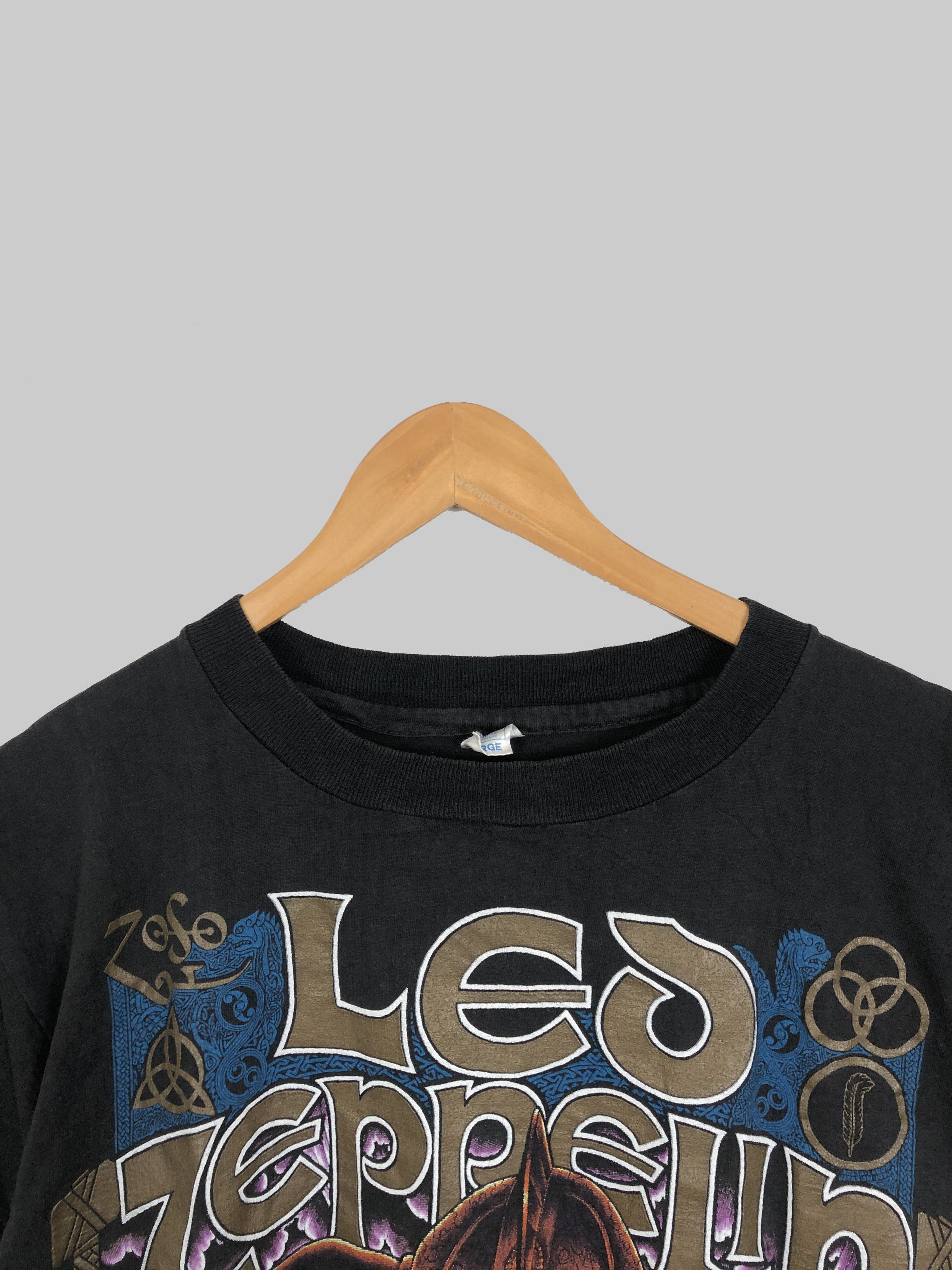 Band Tees Vintage 1990 Led Zeppelin Hammer of the Gods (Guns N' Roses Size US M / EU 48-50 / 2 - 3 Thumbnail