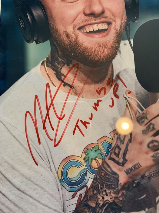 Mac Miller SIGNED MAC MILLER PICTURE AUTOGRAPH Grailed