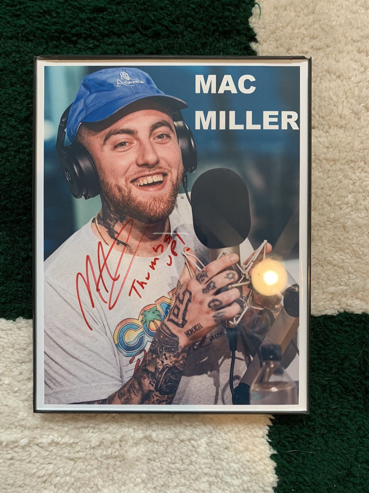 Mac Miller SIGNED MAC MILLER PICTURE AUTOGRAPH Grailed