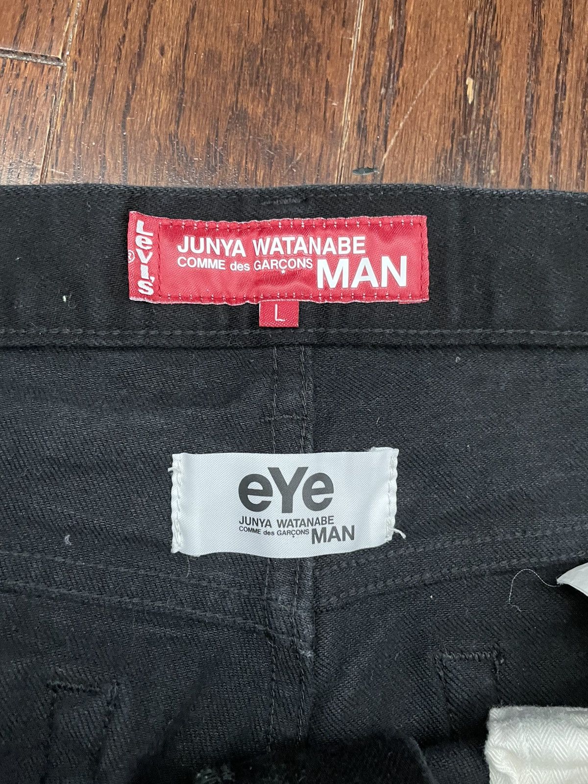 Junya Watanabe × Levi's Junya Watanabe Levi’s Distressed Denim Jeans Black Size US 33 - 3 Thumbnail