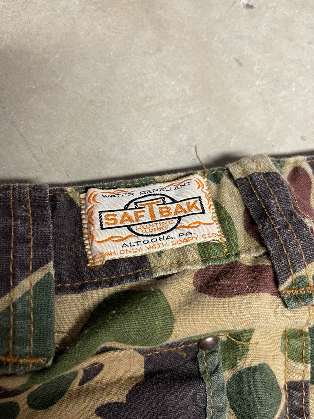 SafTbak × Vintage VTG 60s Saftbak Camo Pants 32 Size US 32 / EU 48 - 3 Thumbnail