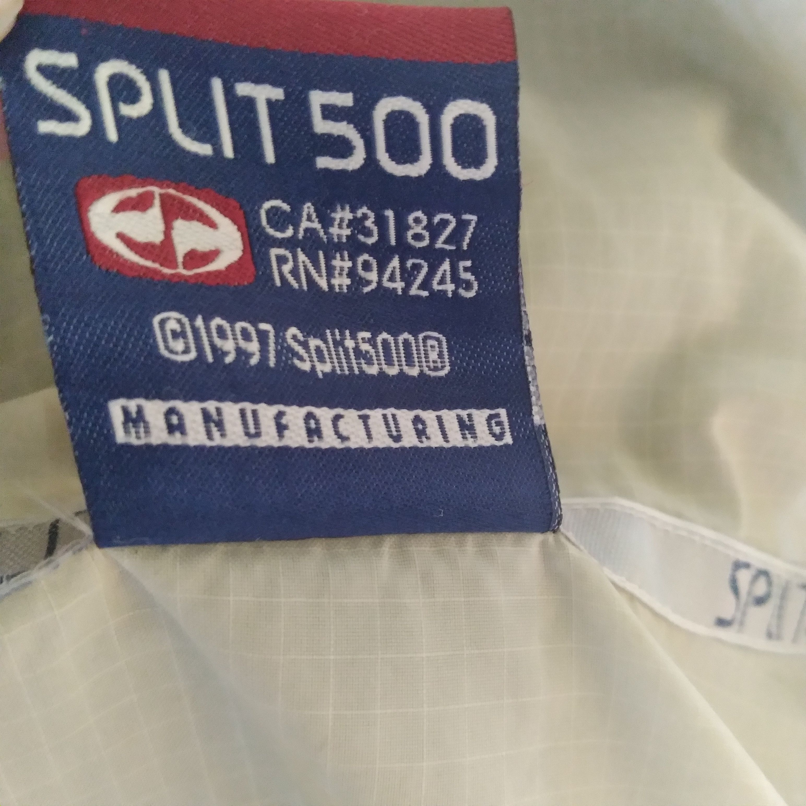 Split Vtg '97 SPLIT 500 Ripstop Nylon Waterproof Jacket 3M Size US XL / EU 56 / 4 - 6 Thumbnail