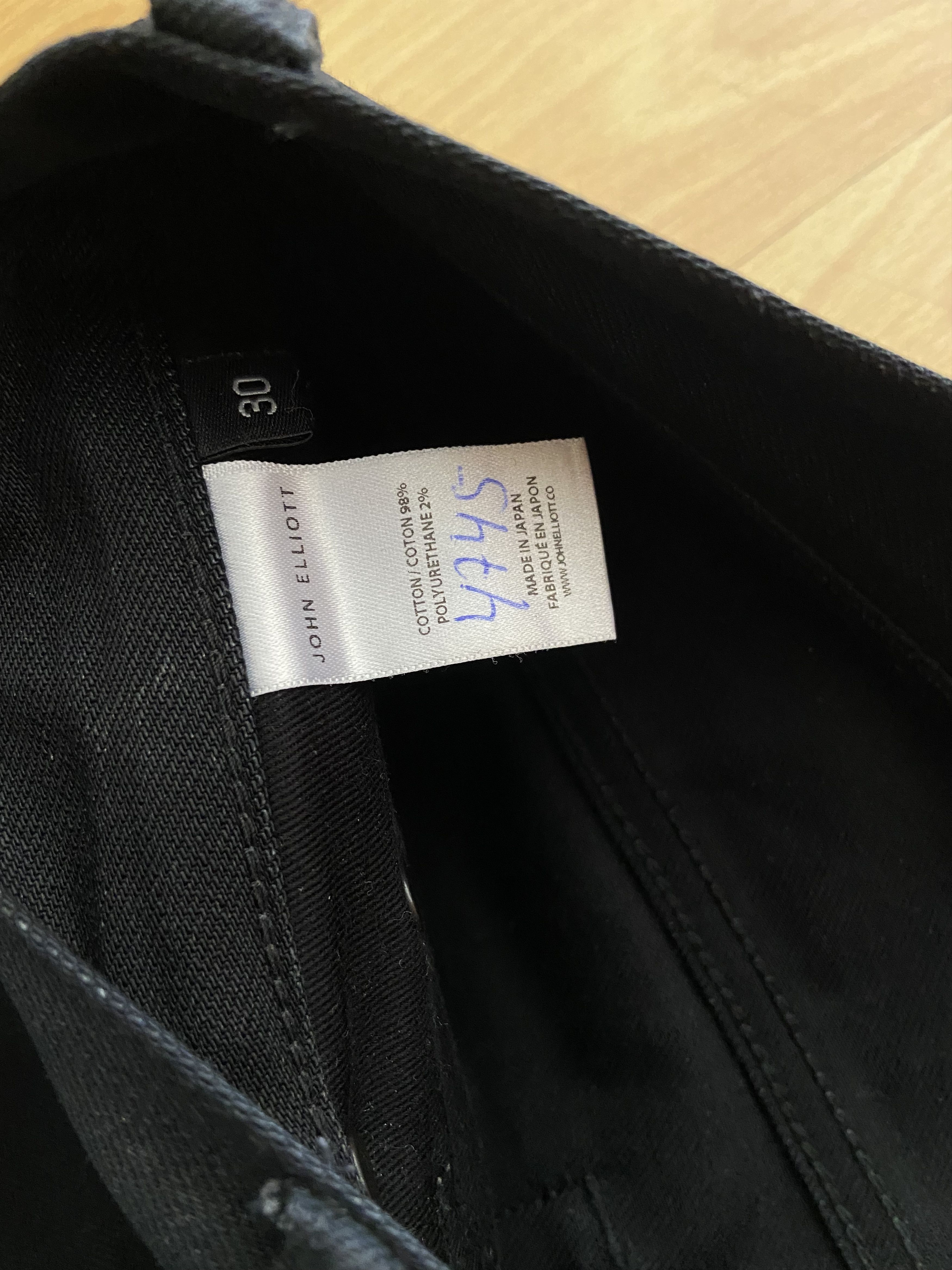 John Elliott John Elliott The Cast 2 Jeans Obsidian Black Size US 30 / EU 46 - 5 Thumbnail