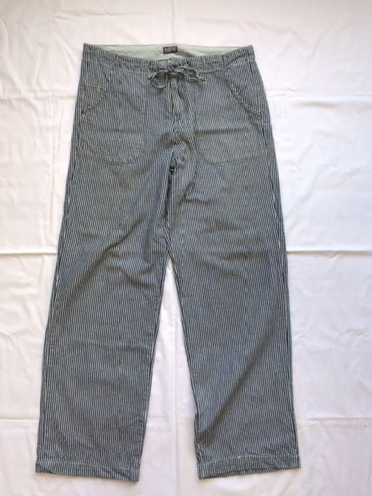 Pinstripe Straight Leg Pants