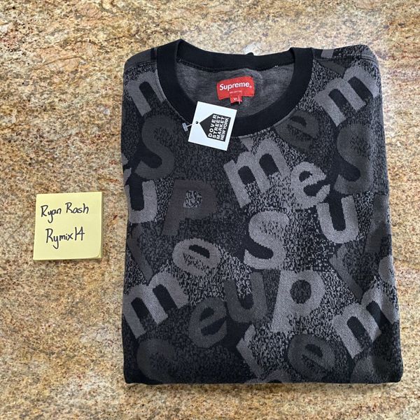 Supreme Supreme Scatter Text Crewneck | Grailed