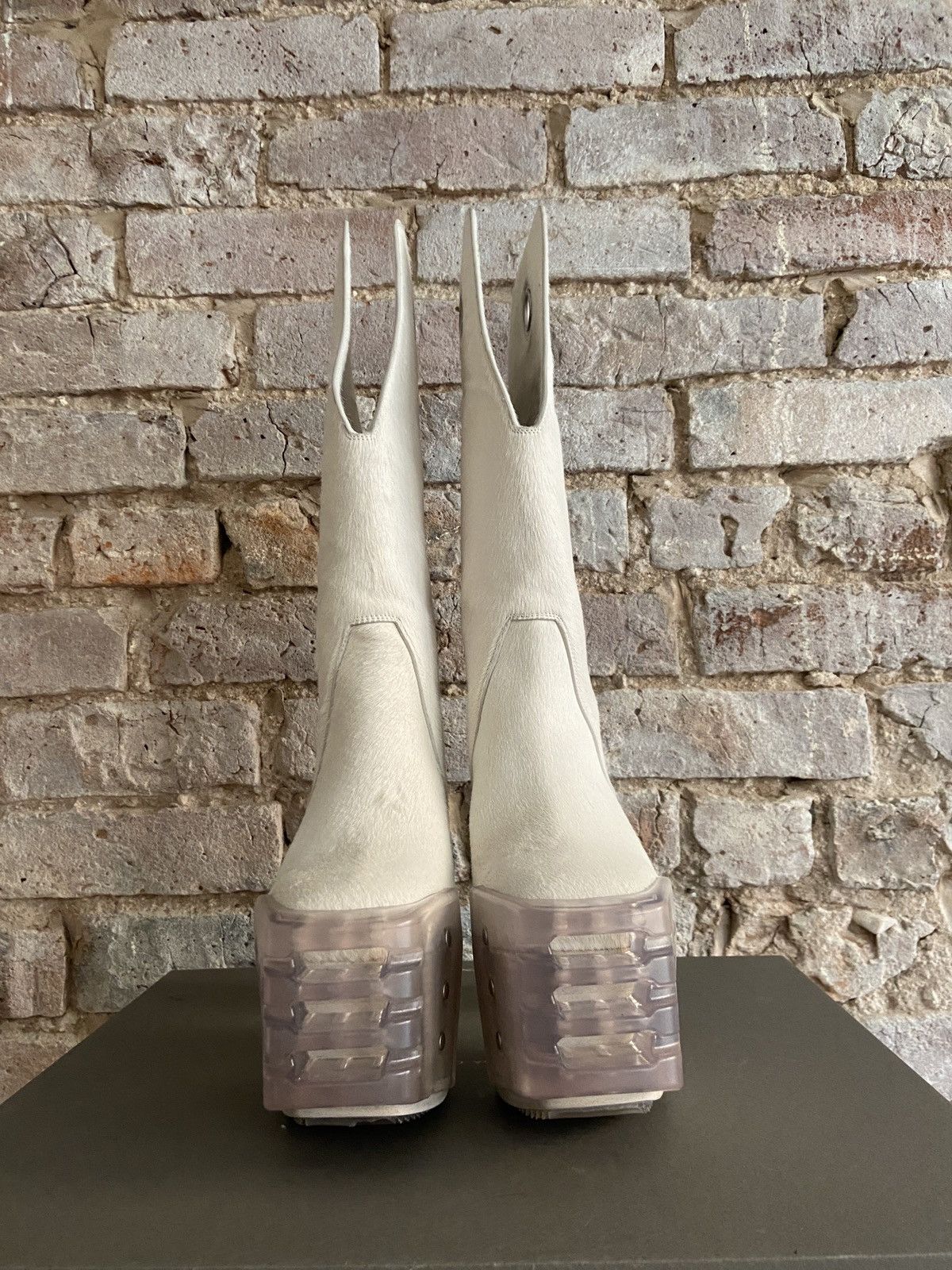 Rick Owens Rick Owens S/S20 Tecuatl Cowhair Kowboy Kiss Heel Size US 5 / EU 37 - 3 Thumbnail