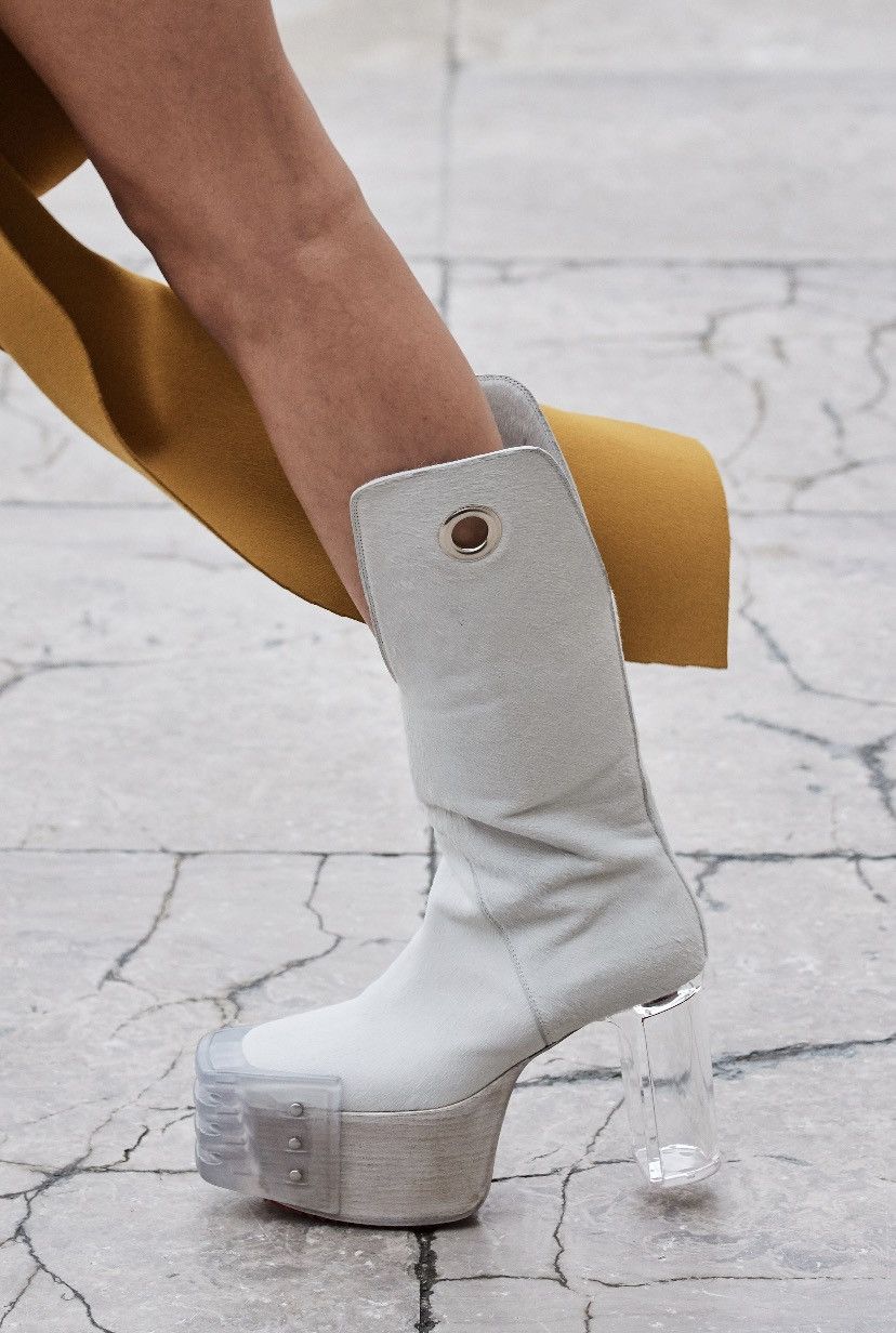 Rick Owens Rick Owens S/S20 Tecuatl Cowhair Kowboy Kiss Heel Size US 5 / EU 37 - 6 Thumbnail