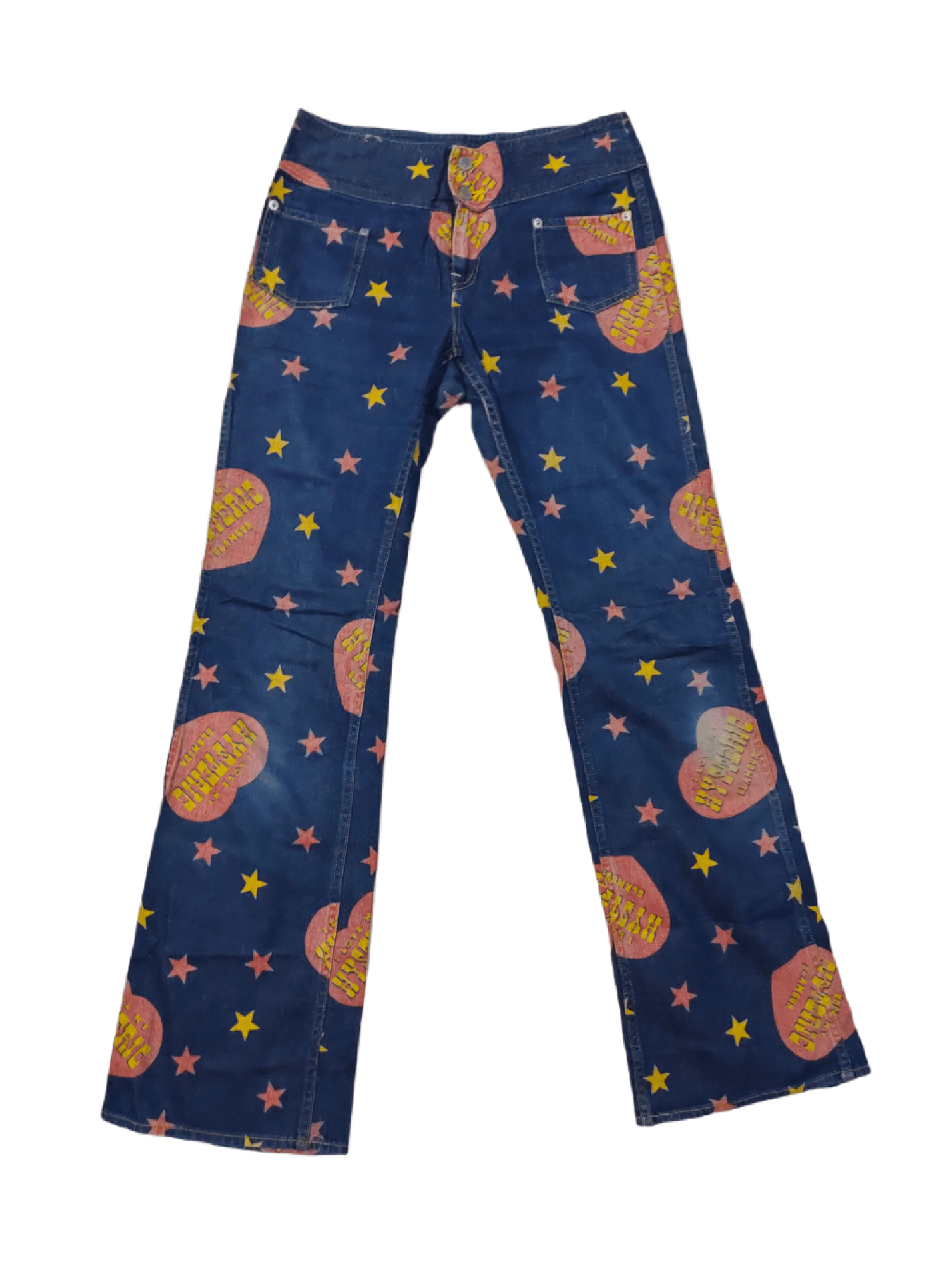 🔥HYSTERIC GLAMOUR FULLPRINTS BLUE DENIM'S