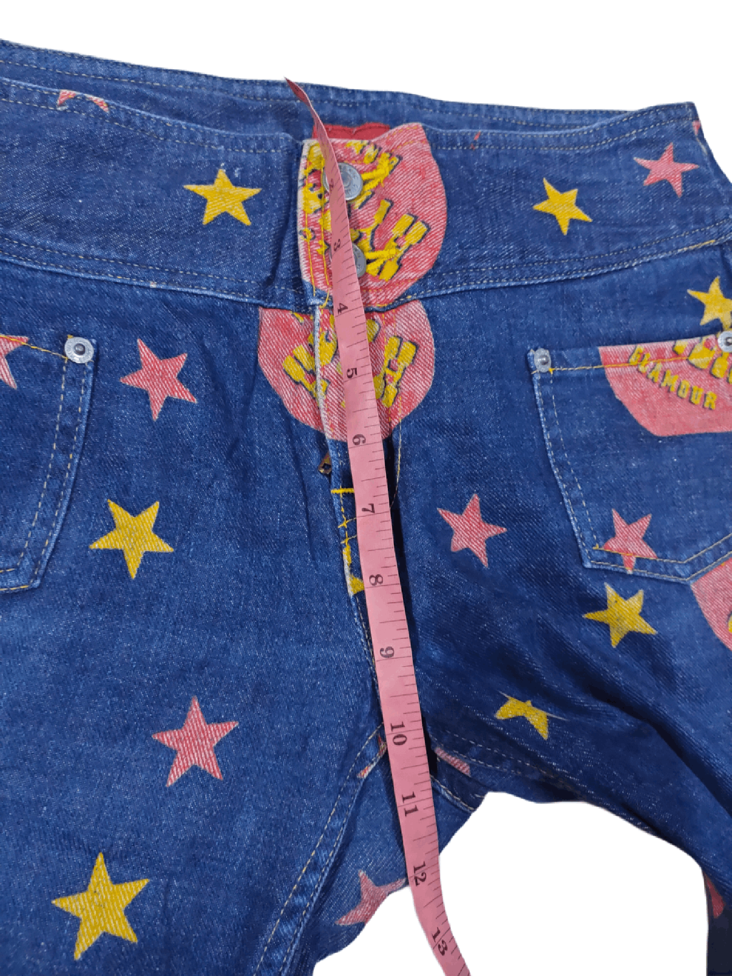 Hysteric Glamour 🔥HYSTERIC GLAMOUR FULLPRINTS BLUE DENIM'S Size US 28 / EU 44 - 6 Thumbnail