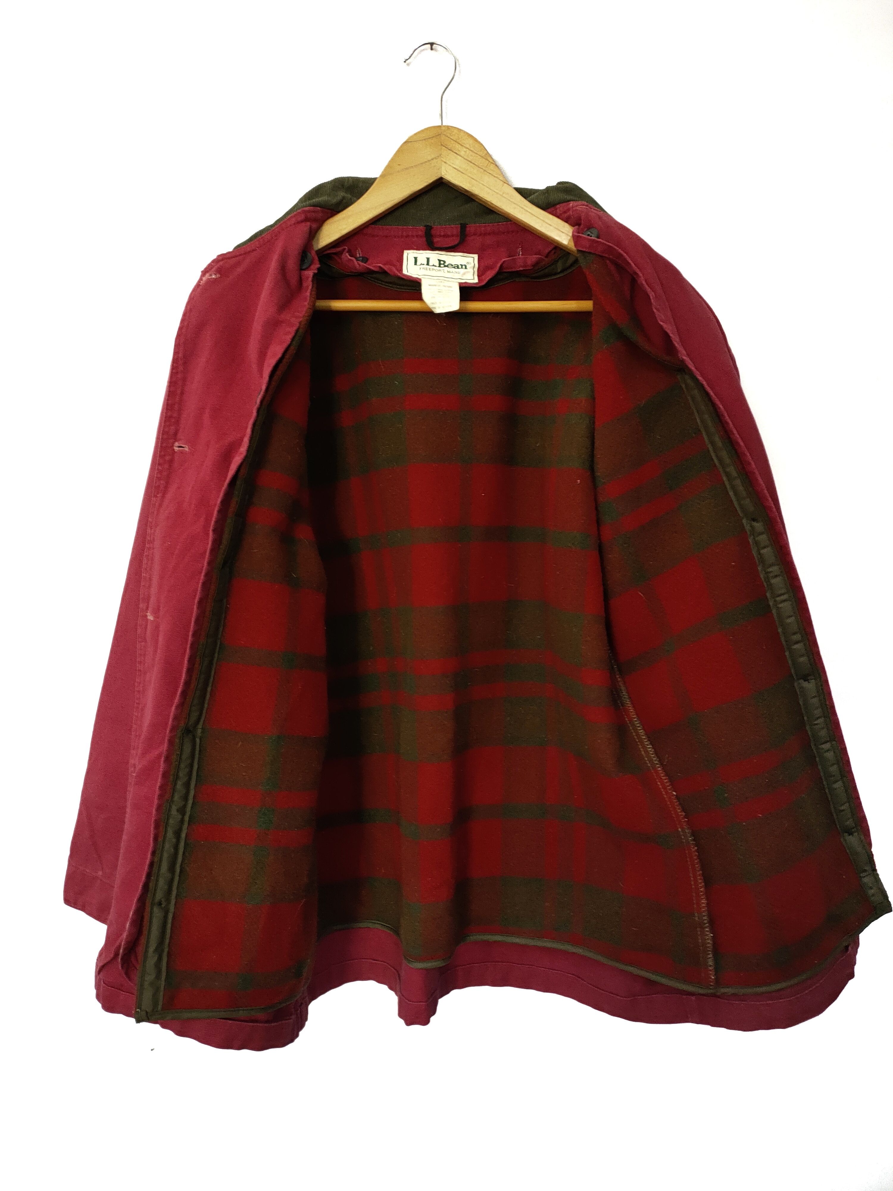 L.L. Bean × Vintage VTG L.L BEAN RED CHERRY CHORE JACKETS Size US M / EU 48-50 / 2 - 3 Thumbnail