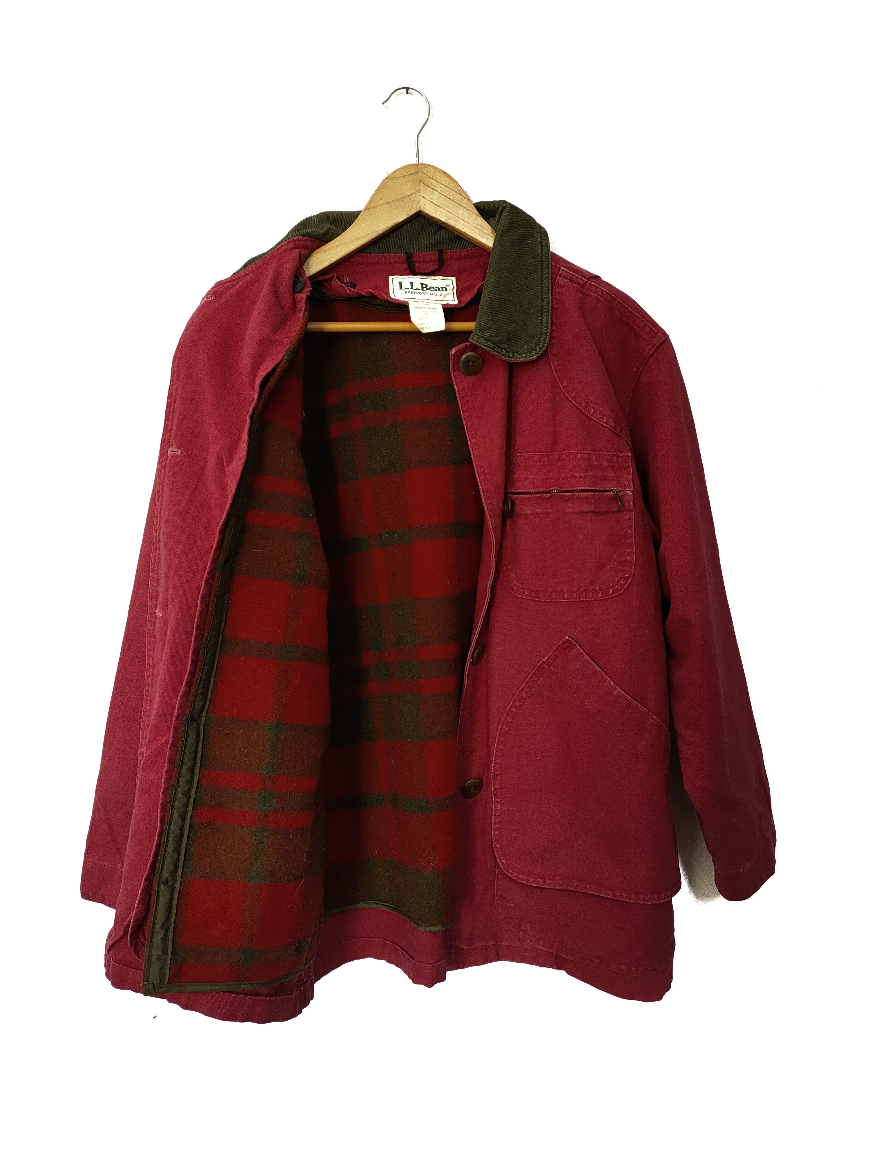 L.L. Bean × Vintage VTG L.L BEAN RED CHERRY CHORE JACKETS Size US M / EU 48-50 / 2 - 1 Thumbnail