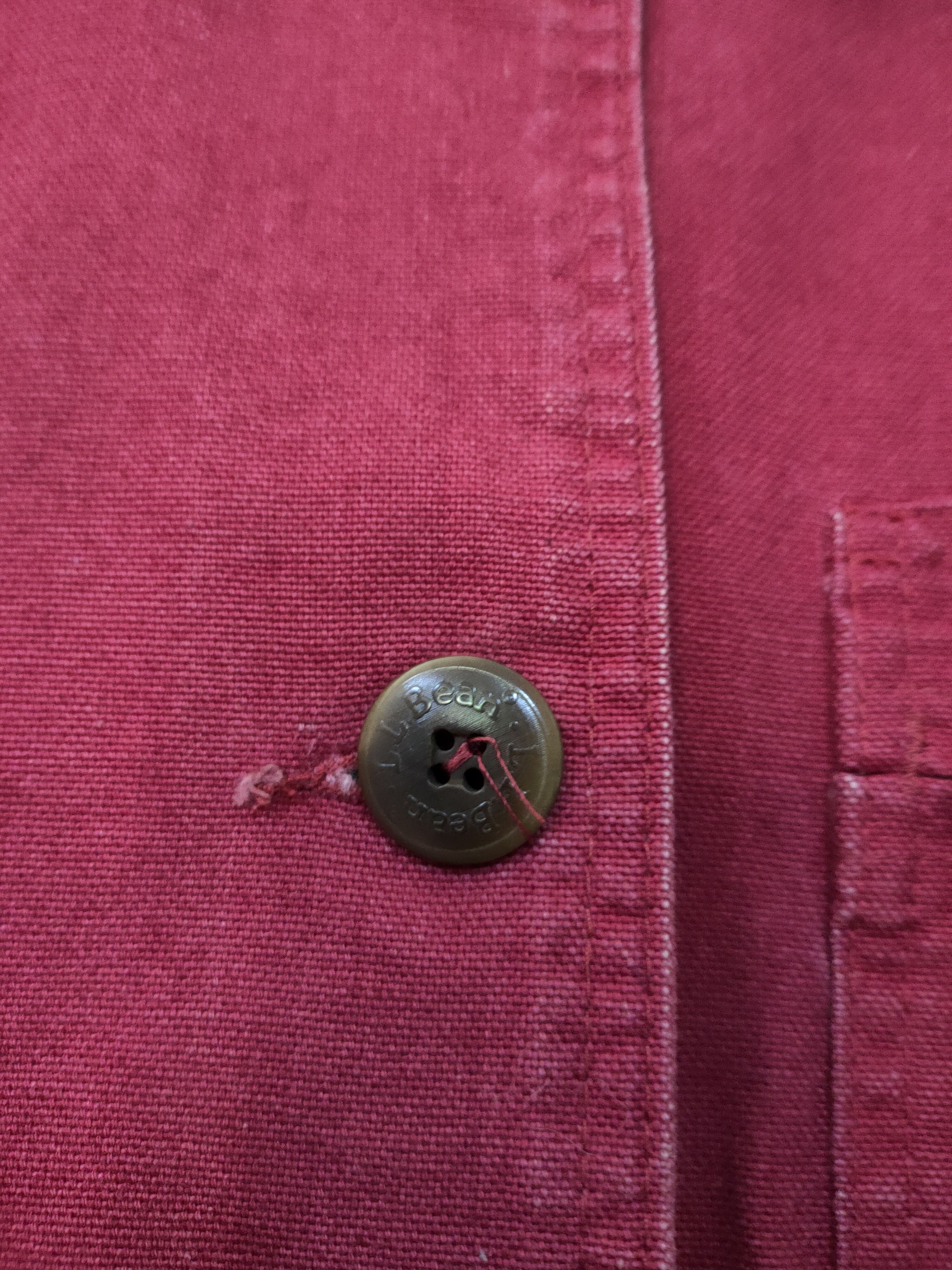 L.L. Bean × Vintage VTG L.L BEAN RED CHERRY CHORE JACKETS Size US M / EU 48-50 / 2 - 7 Thumbnail