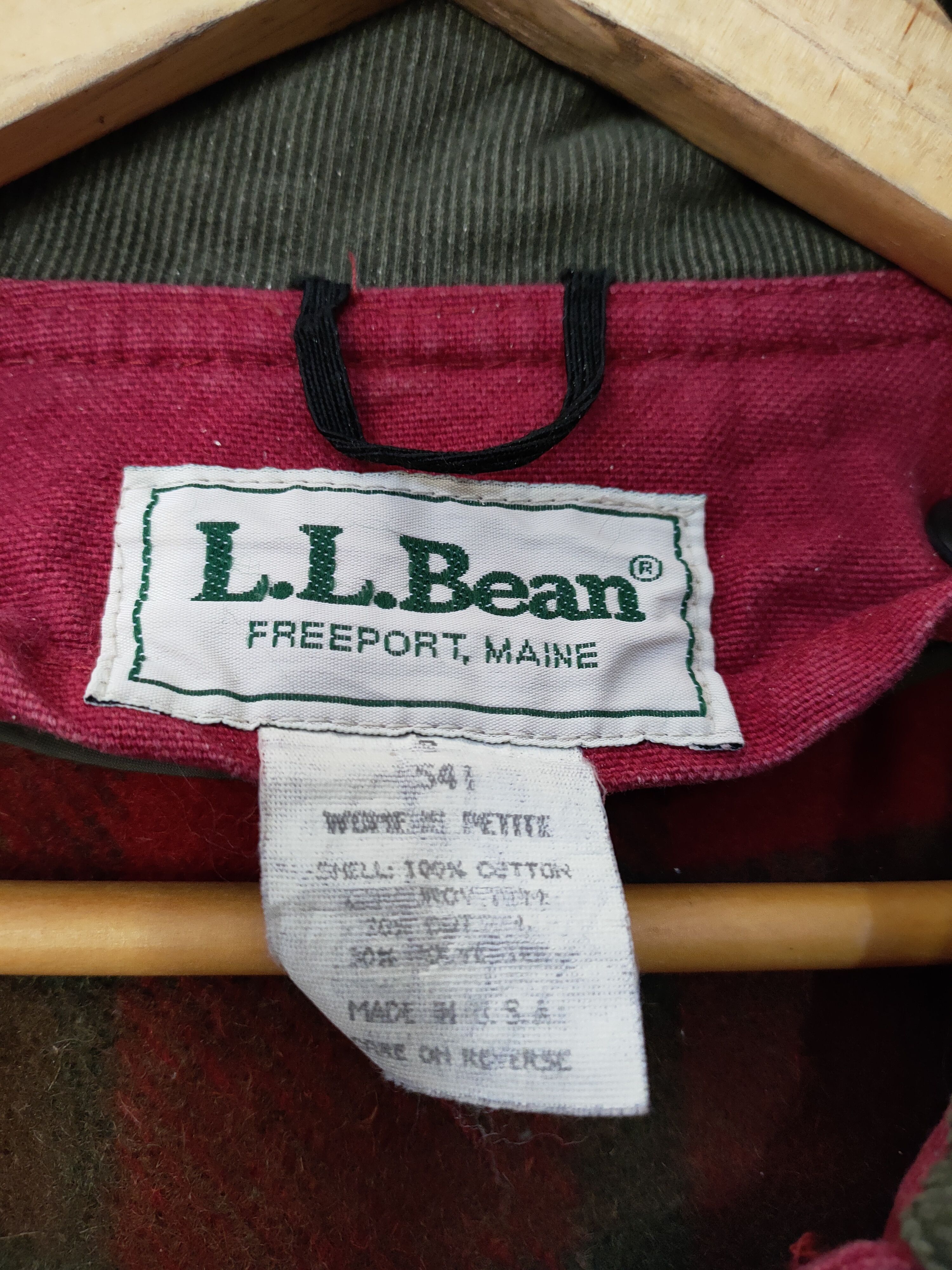 L.L. Bean × Vintage VTG L.L BEAN RED CHERRY CHORE JACKETS Size US M / EU 48-50 / 2 - 6 Thumbnail