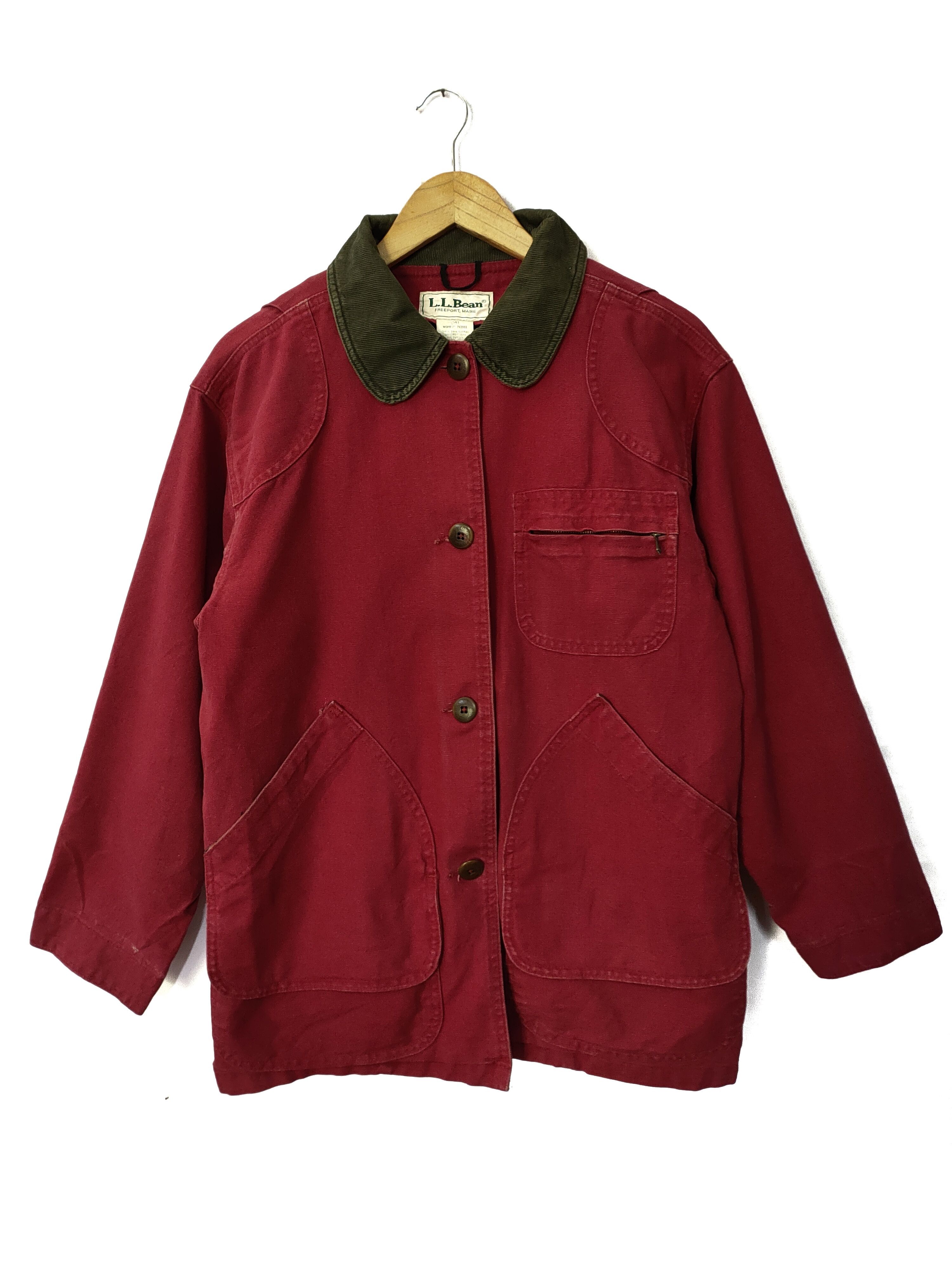 L.L. Bean × Vintage VTG L.L BEAN RED CHERRY CHORE JACKETS Size US M / EU 48-50 / 2 - 2 Thumbnail