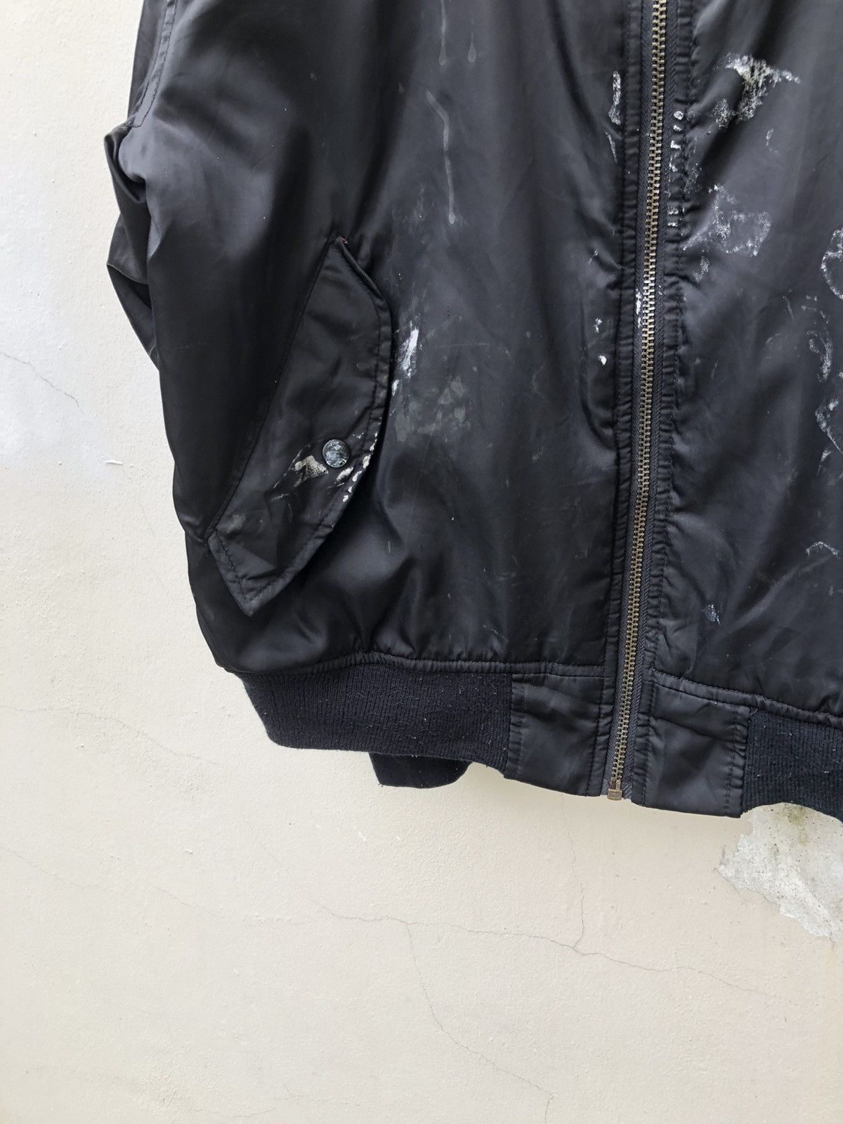 Uniqlo × Vintage Vintage 90s Uniqlo Painter Black MA-1 Bomber Jacket Size US M / EU 48-50 / 2 - 6 Thumbnail