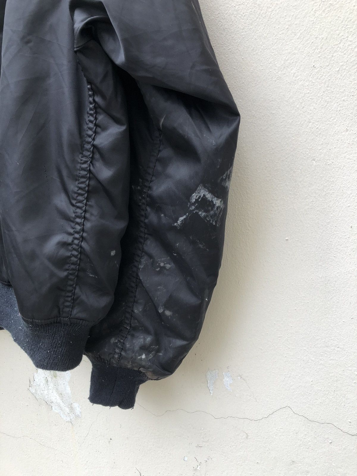 Uniqlo × Vintage Vintage 90s Uniqlo Painter Black MA-1 Bomber Jacket Size US M / EU 48-50 / 2 - 15 Thumbnail