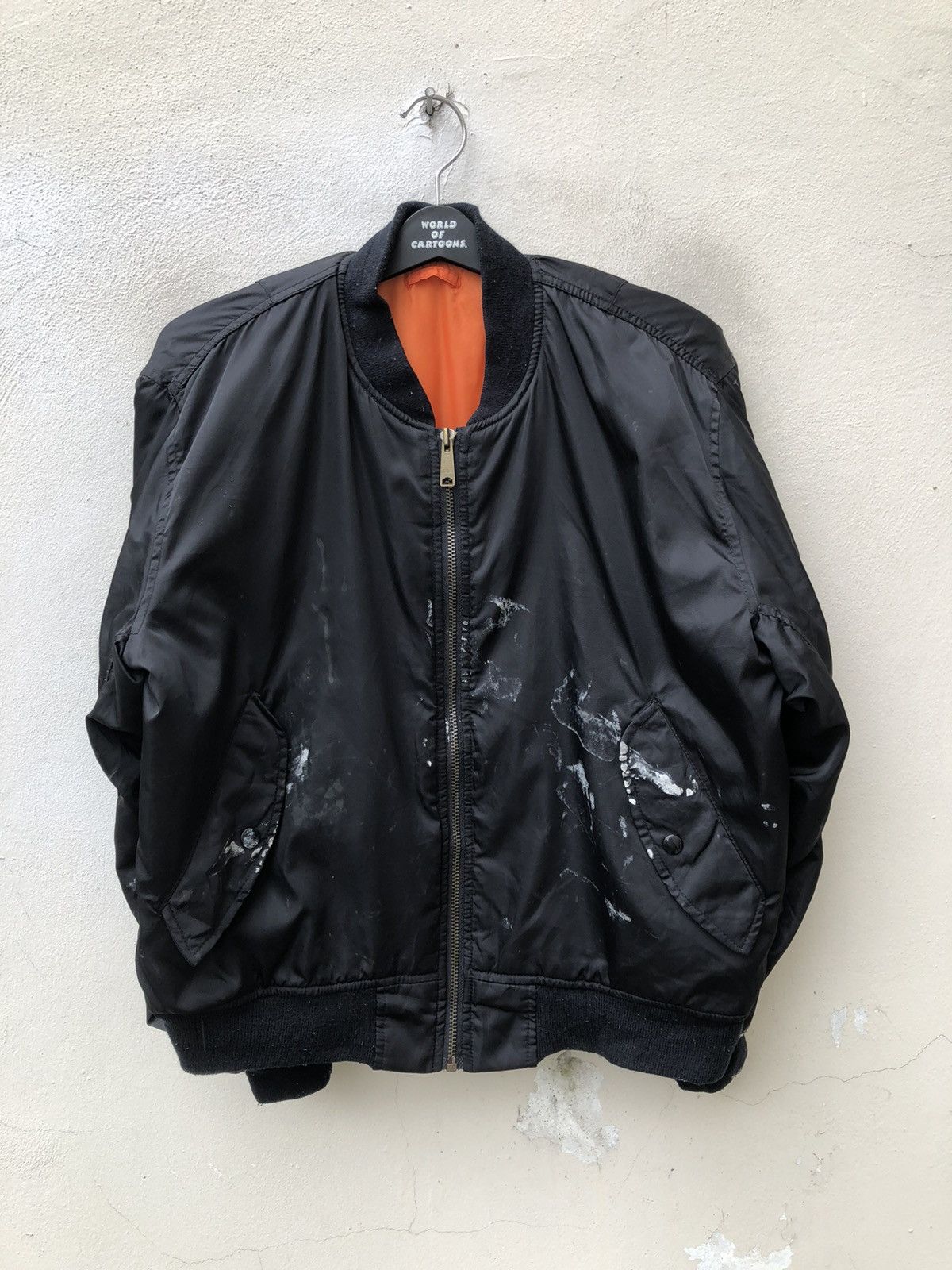 Uniqlo × Vintage Vintage 90s Uniqlo Painter Black MA-1 Bomber Jacket Size US M / EU 48-50 / 2 - 4 Thumbnail