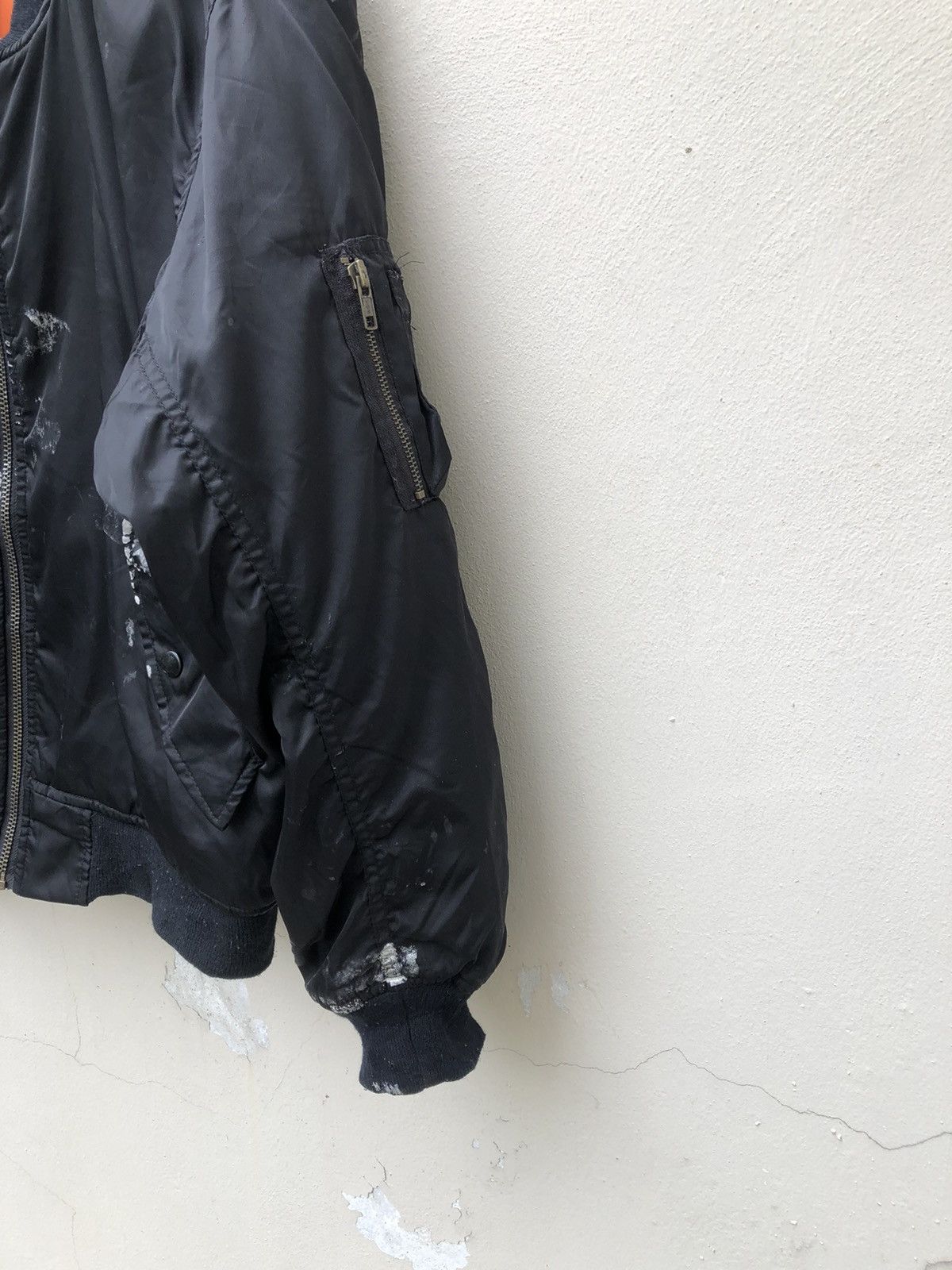 Uniqlo × Vintage Vintage 90s Uniqlo Painter Black MA-1 Bomber Jacket Size US M / EU 48-50 / 2 - 7 Thumbnail
