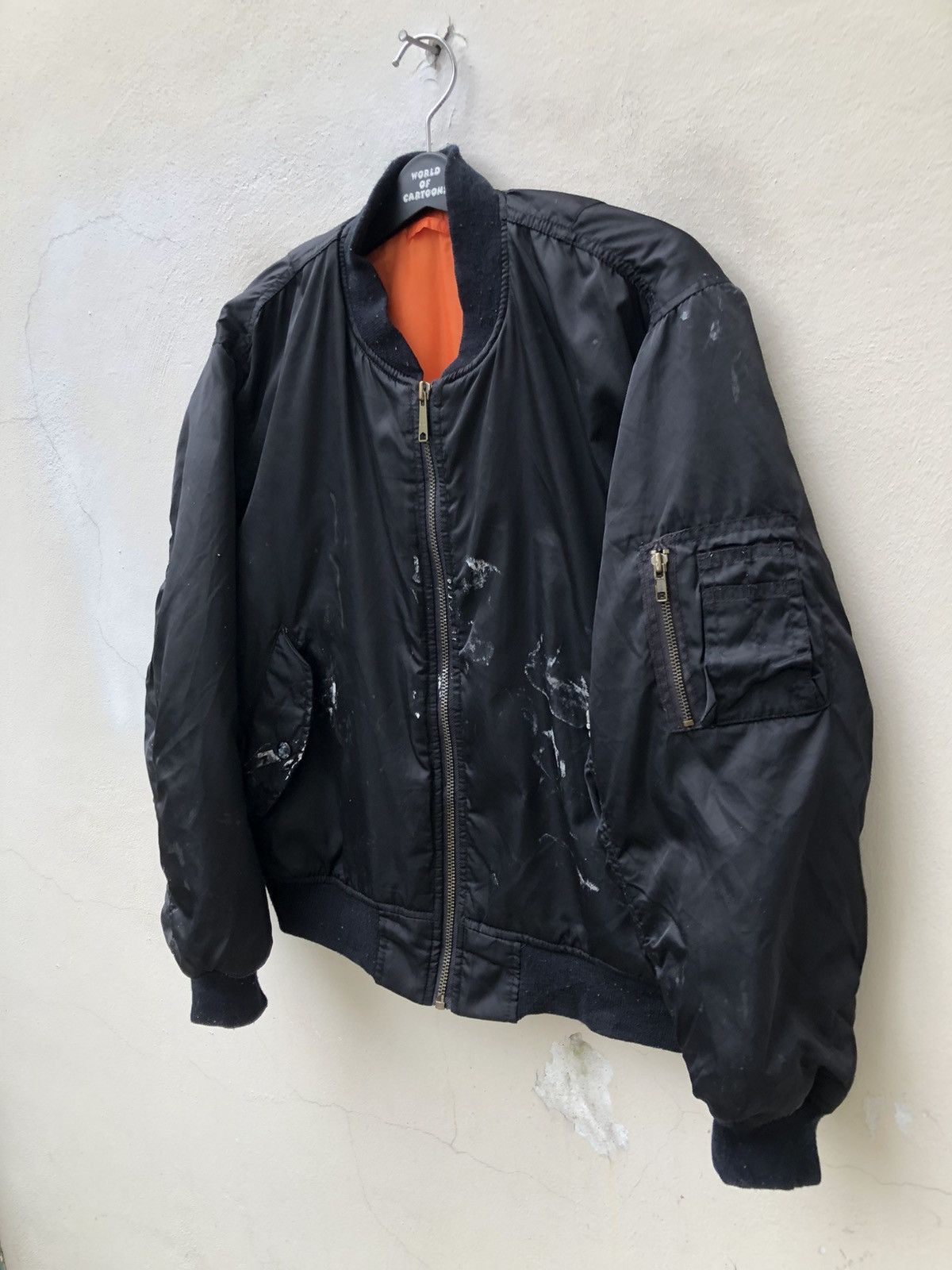 Uniqlo × Vintage Vintage 90s Uniqlo Painter Black MA-1