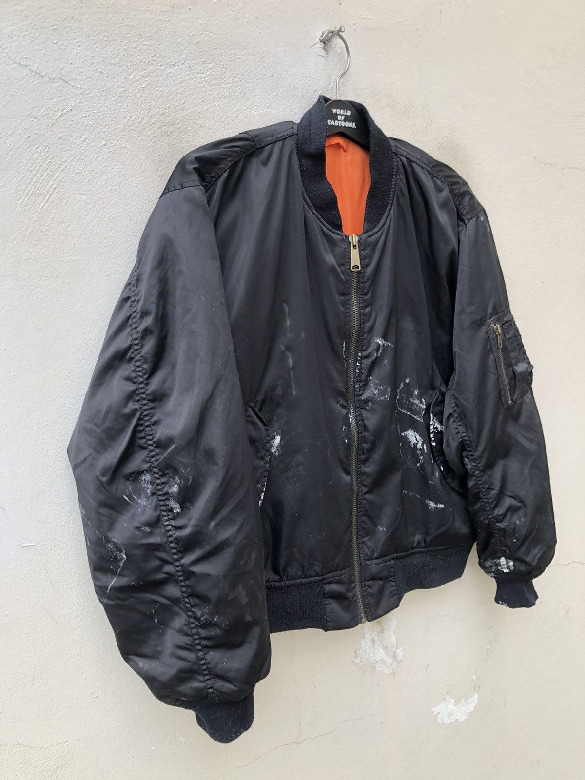 Uniqlo × Vintage Vintage 90s Uniqlo Painter Black MA-1 Bomber Jacket Size US M / EU 48-50 / 2 - 3 Thumbnail