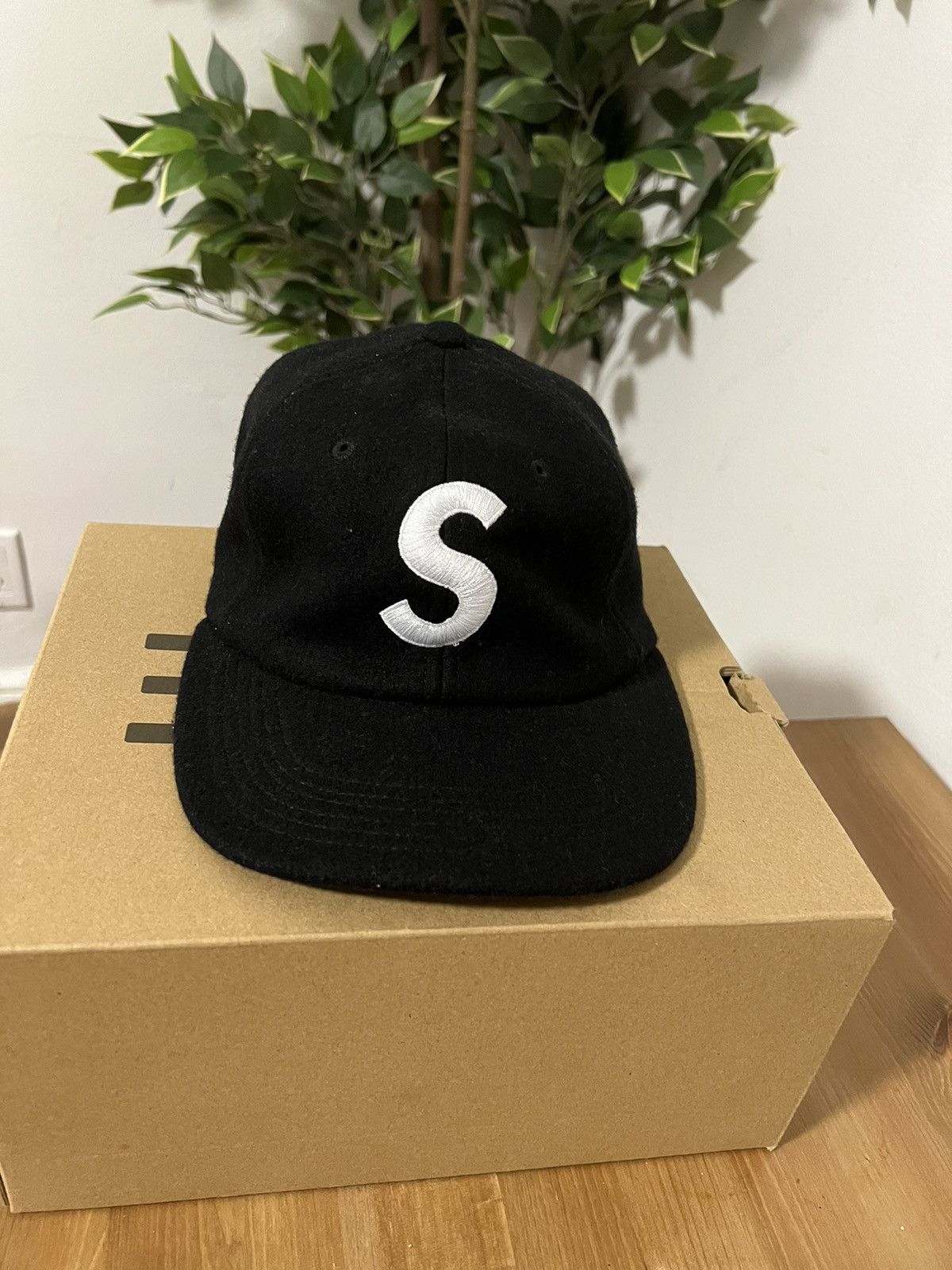 Supreme Wool S Logo Hat (FW15) Black - FW15 - US