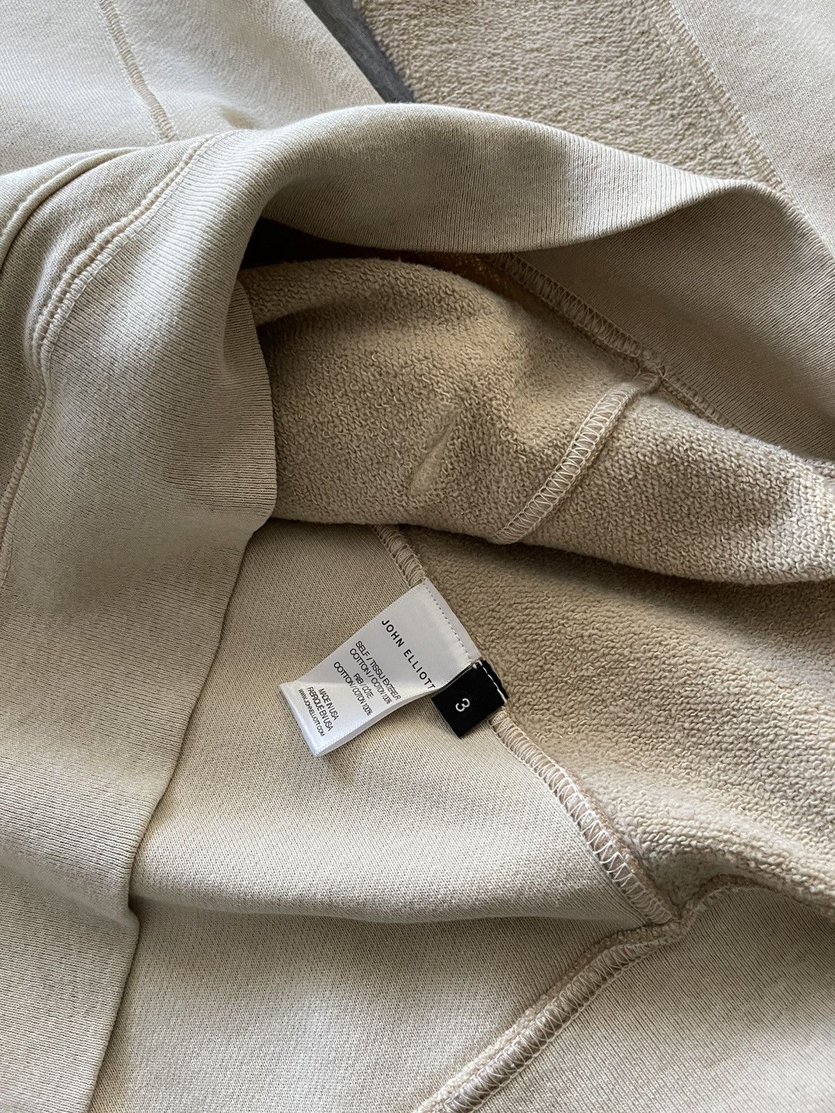 John Elliott John Elliott Loose stitch Beach Hoodie Dune Size US L / EU 52-54 / 3 - 4 Thumbnail