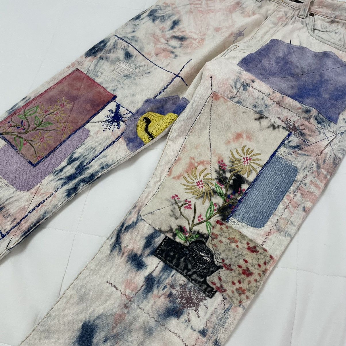Kapital Kountry Kapital kountry tie dye denim embroidered jeans Size US 32 / EU 48 - 3 Thumbnail