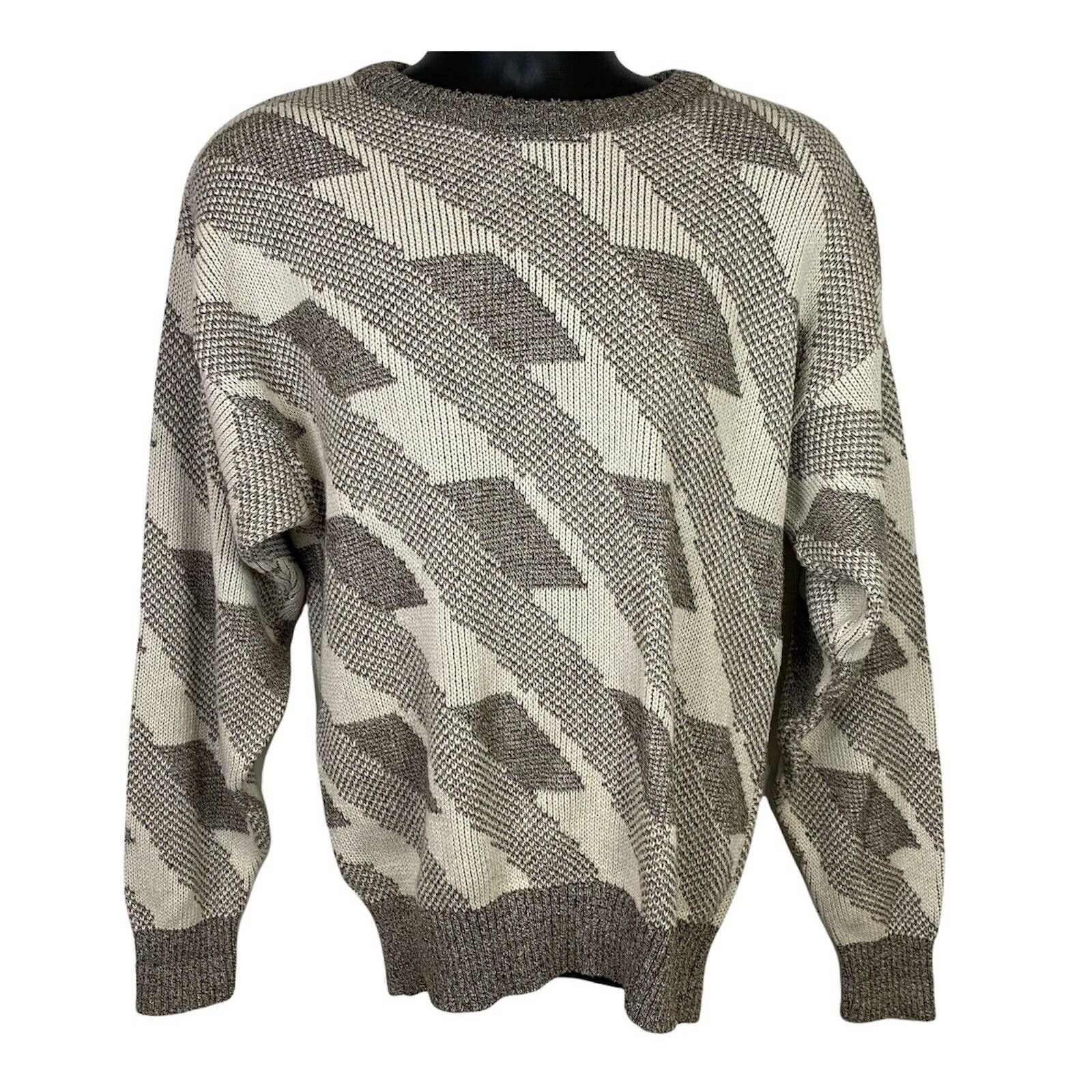 London Fog Coogi Style popular Black and Blue Grandpa Style Sweater