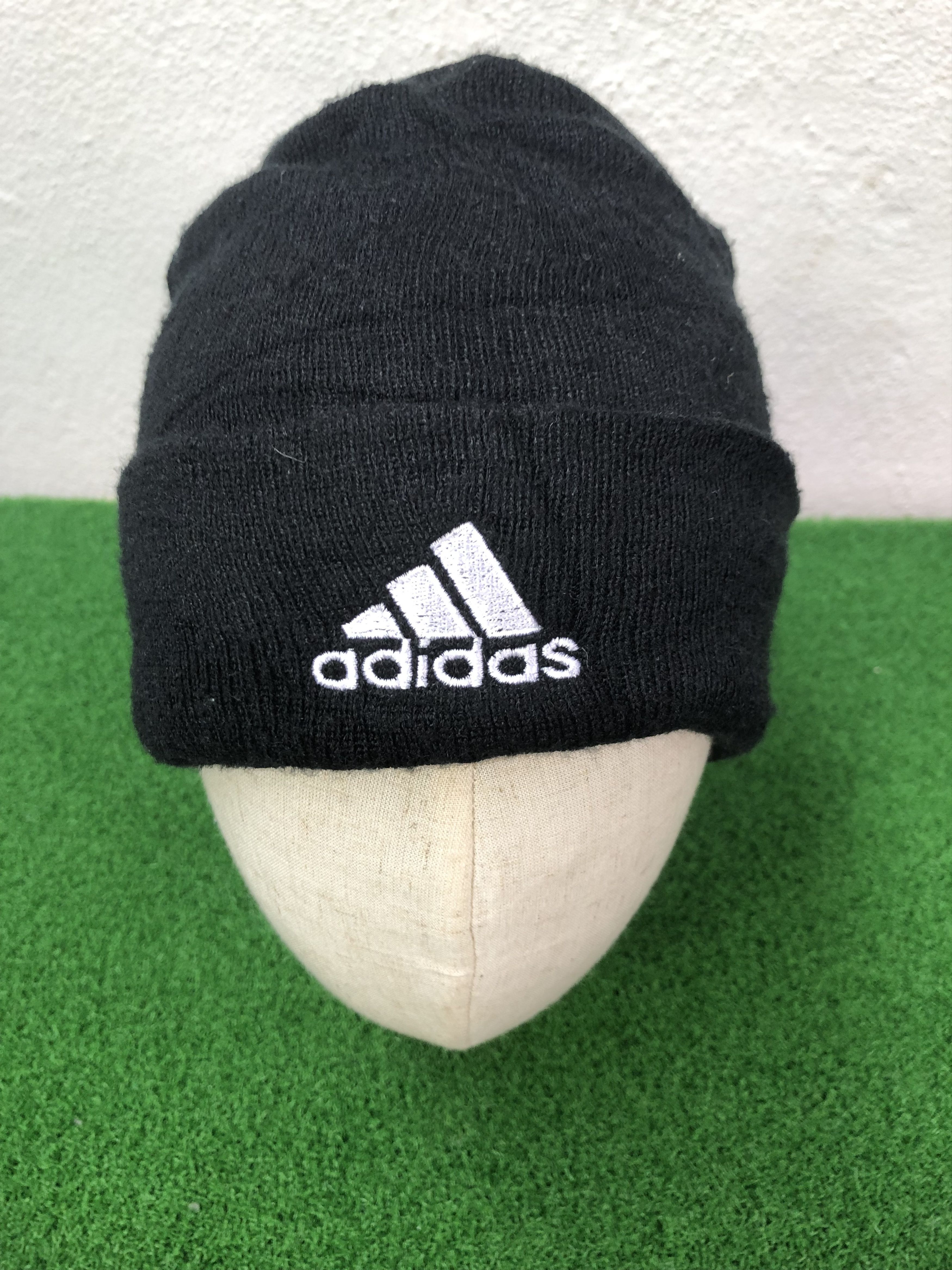 Adidas Adidas Black Beanie Hat Size ONE SIZE - 2 Thumbnail