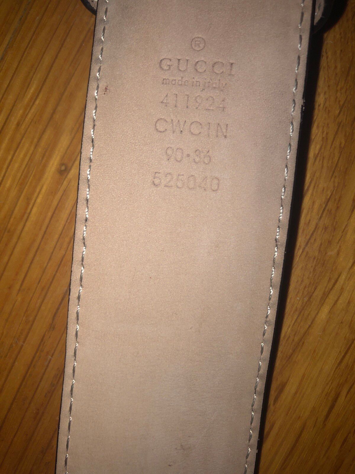 Gucci Gucci Signature Leather Belt Size 36 - 6 Preview