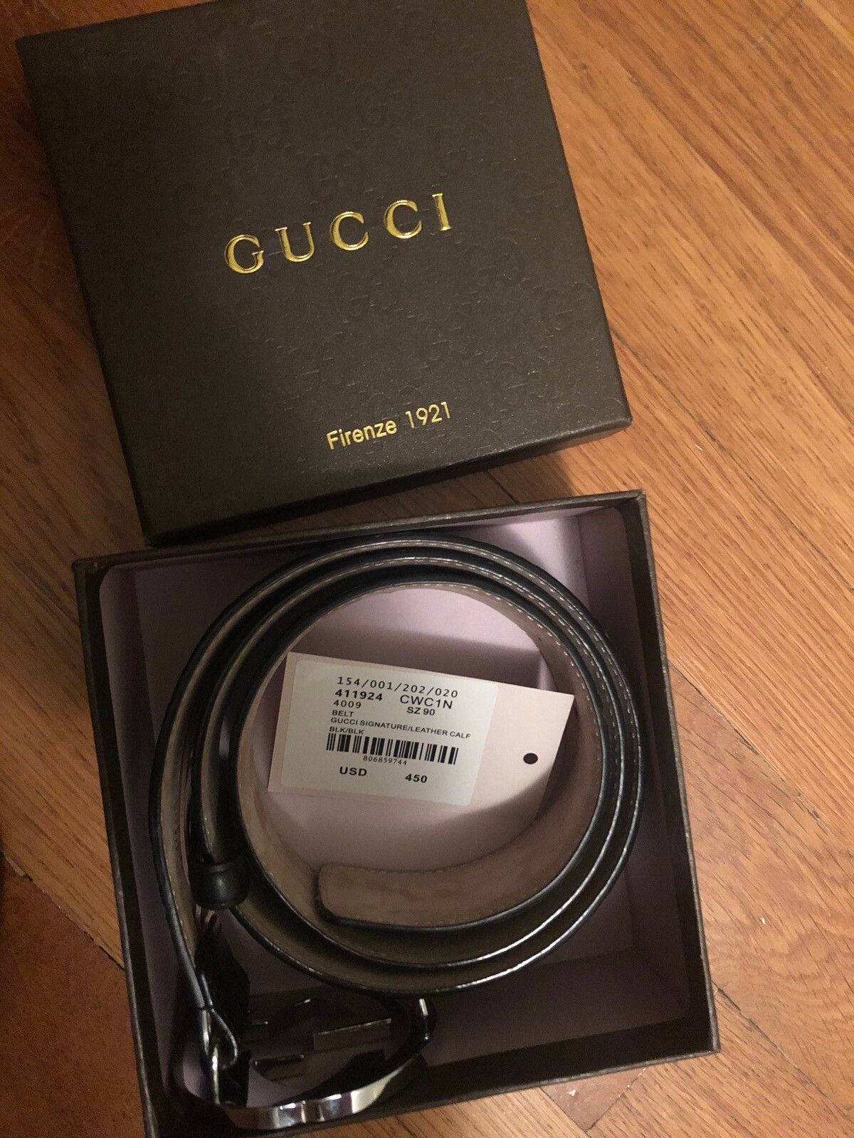 Gucci Gucci Signature Leather Belt Size 36 - 1 Preview