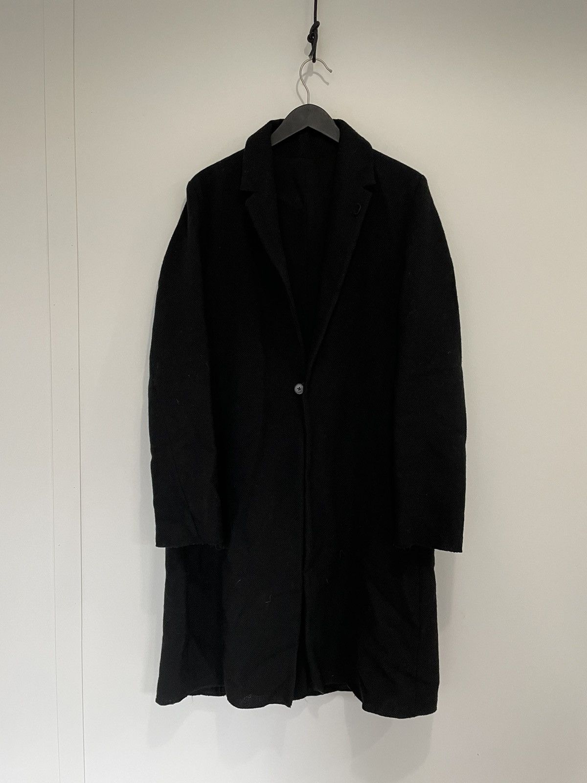 Ma+ VICUNA WOOL BASKETWEAVE HIGH NECK LONG COAT Size US M / EU 48-50 / 2 - 2 Thumbnail