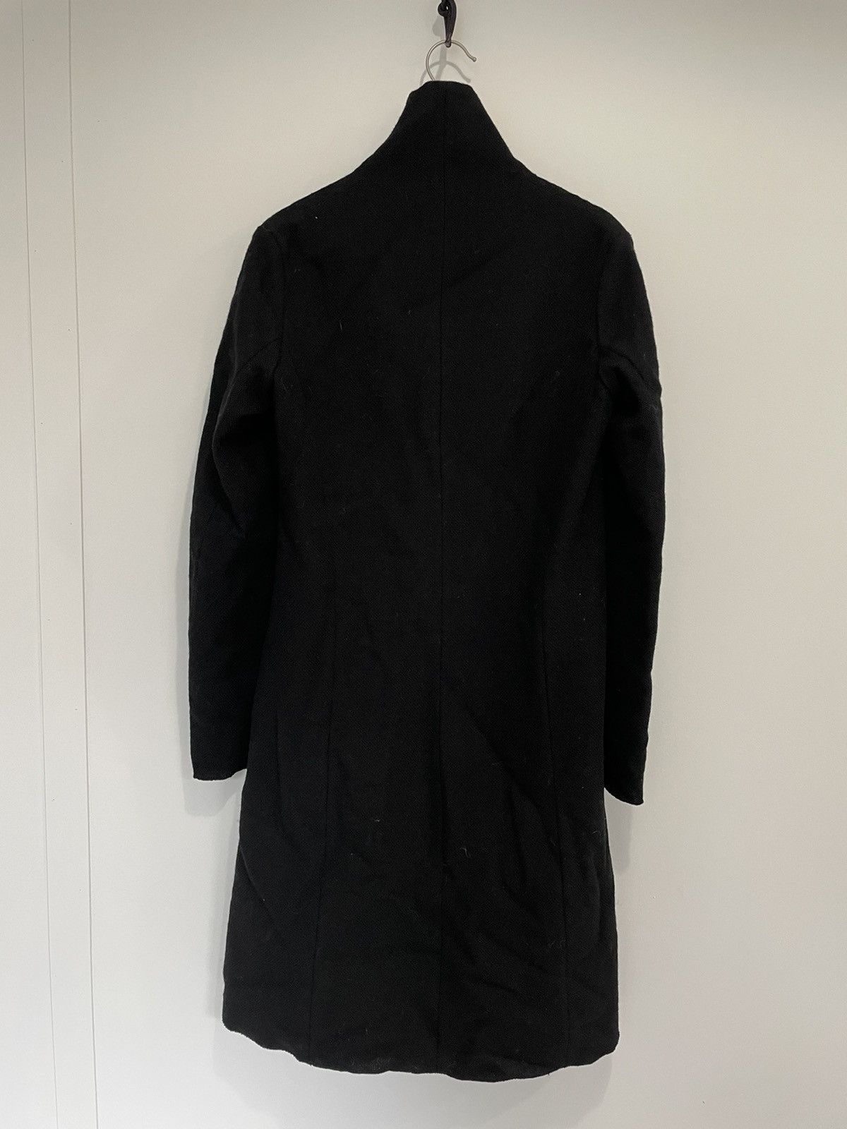Ma+ VICUNA WOOL BASKETWEAVE HIGH NECK LONG COAT Size US M / EU 48-50 / 2 - 12 Thumbnail
