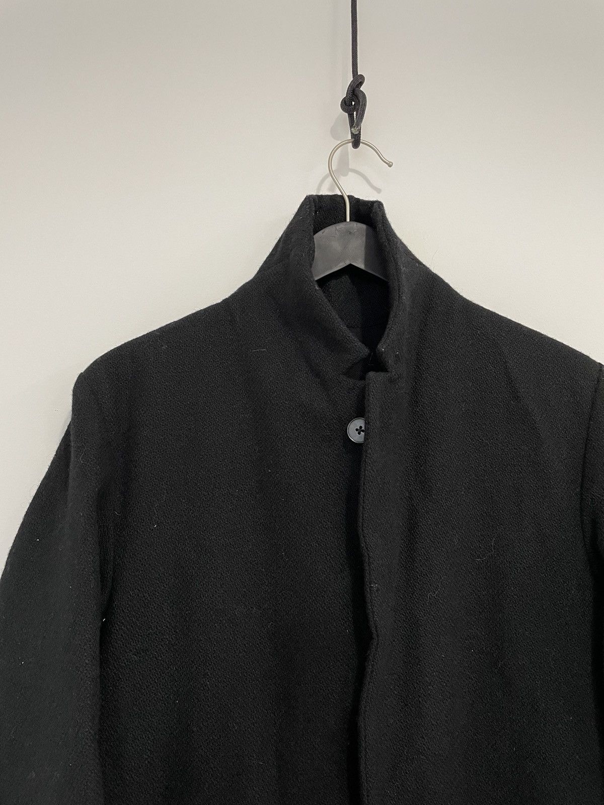 Ma+ VICUNA WOOL BASKETWEAVE HIGH NECK LONG COAT Size US M / EU 48-50 / 2 - 4 Thumbnail