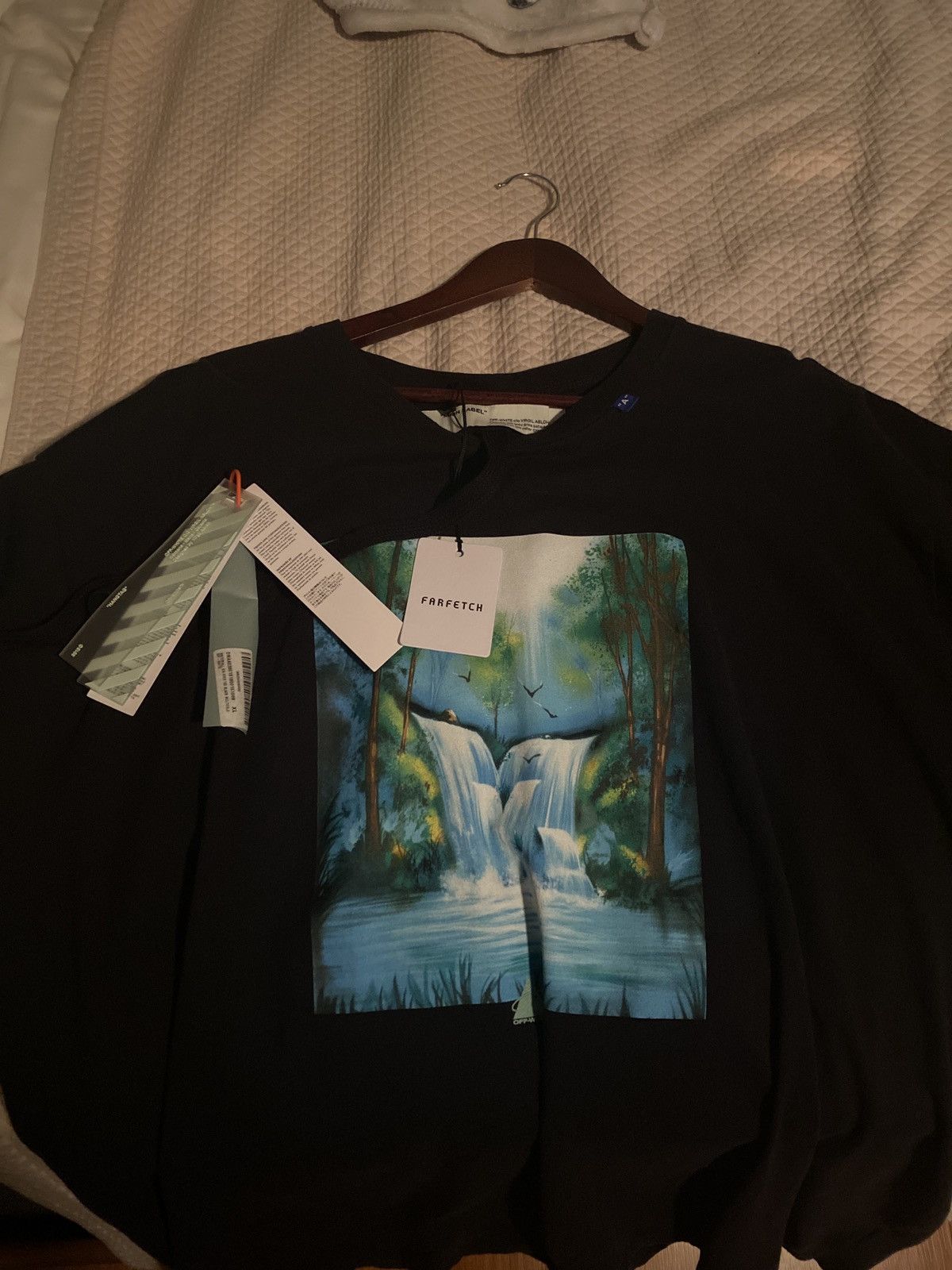 Off White Waterfall Tee | Grailed