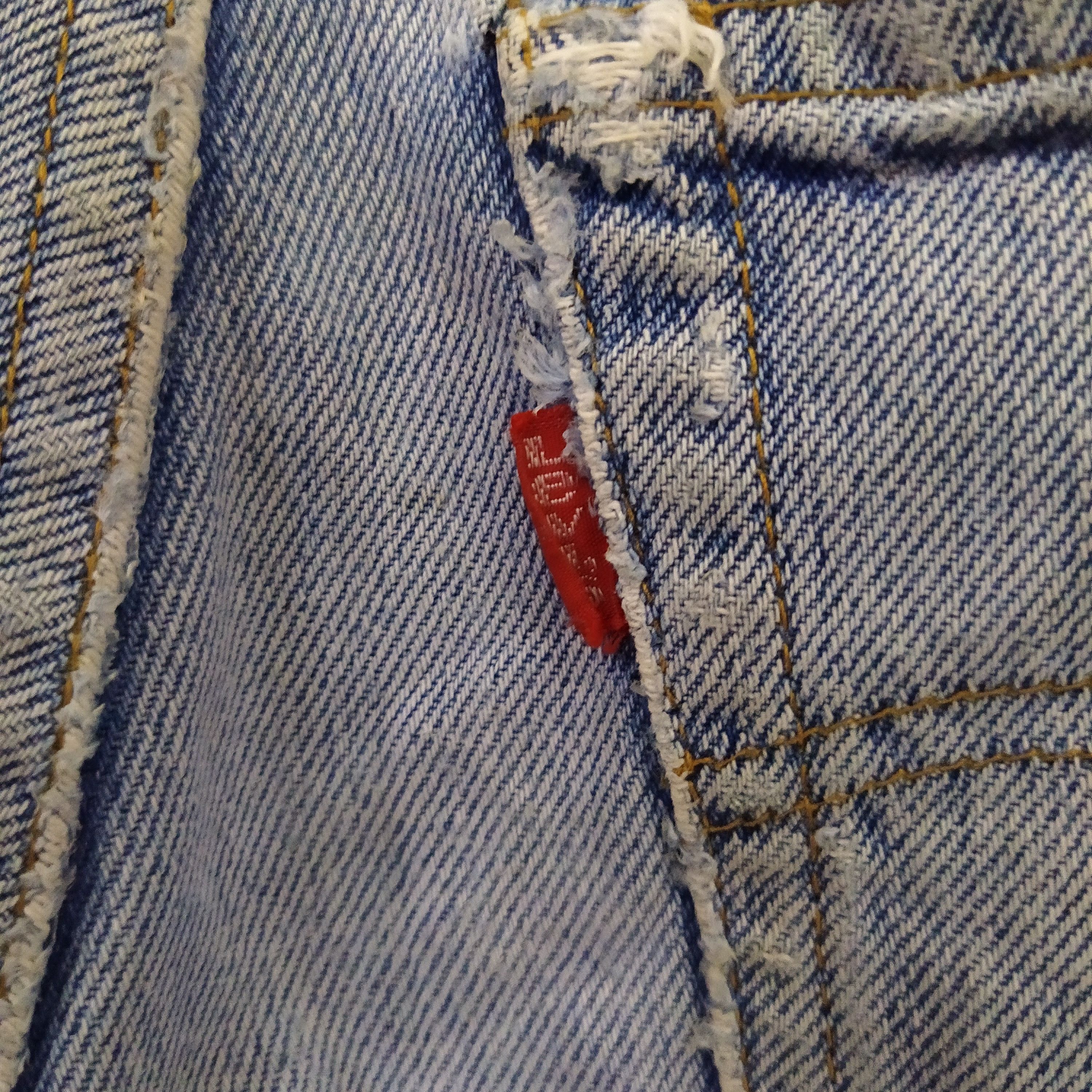 Levi's × Vintage 80s LEVIS 501 SELVEDGE USA DENIM #6 COBAIN (D406) Size US 27 - 10 Thumbnail