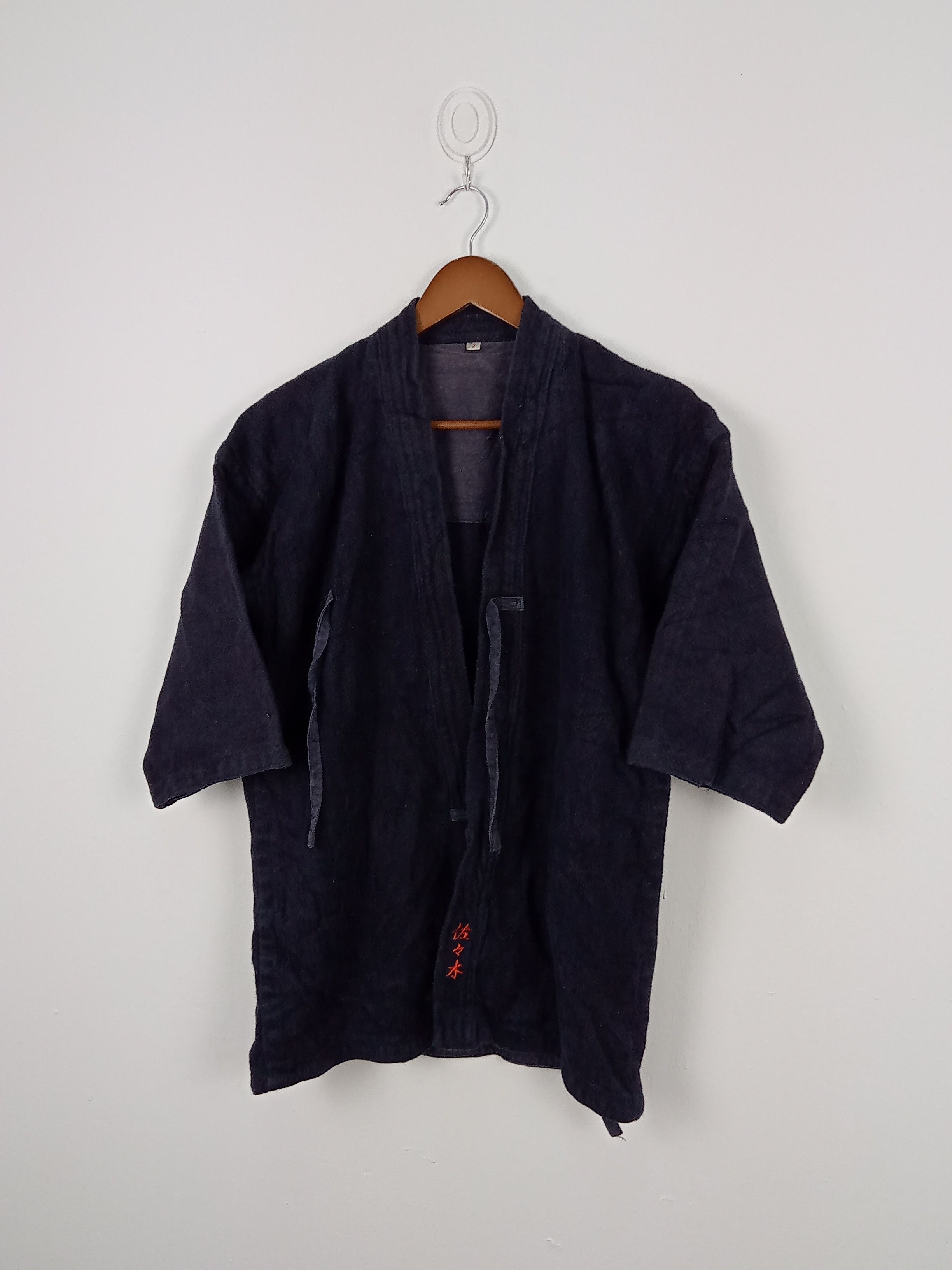 Japanese Brand Vintage Kimono Indigo Kendo Japanese Style Size US M / EU 48-50 / 2 - 2 Thumbnail